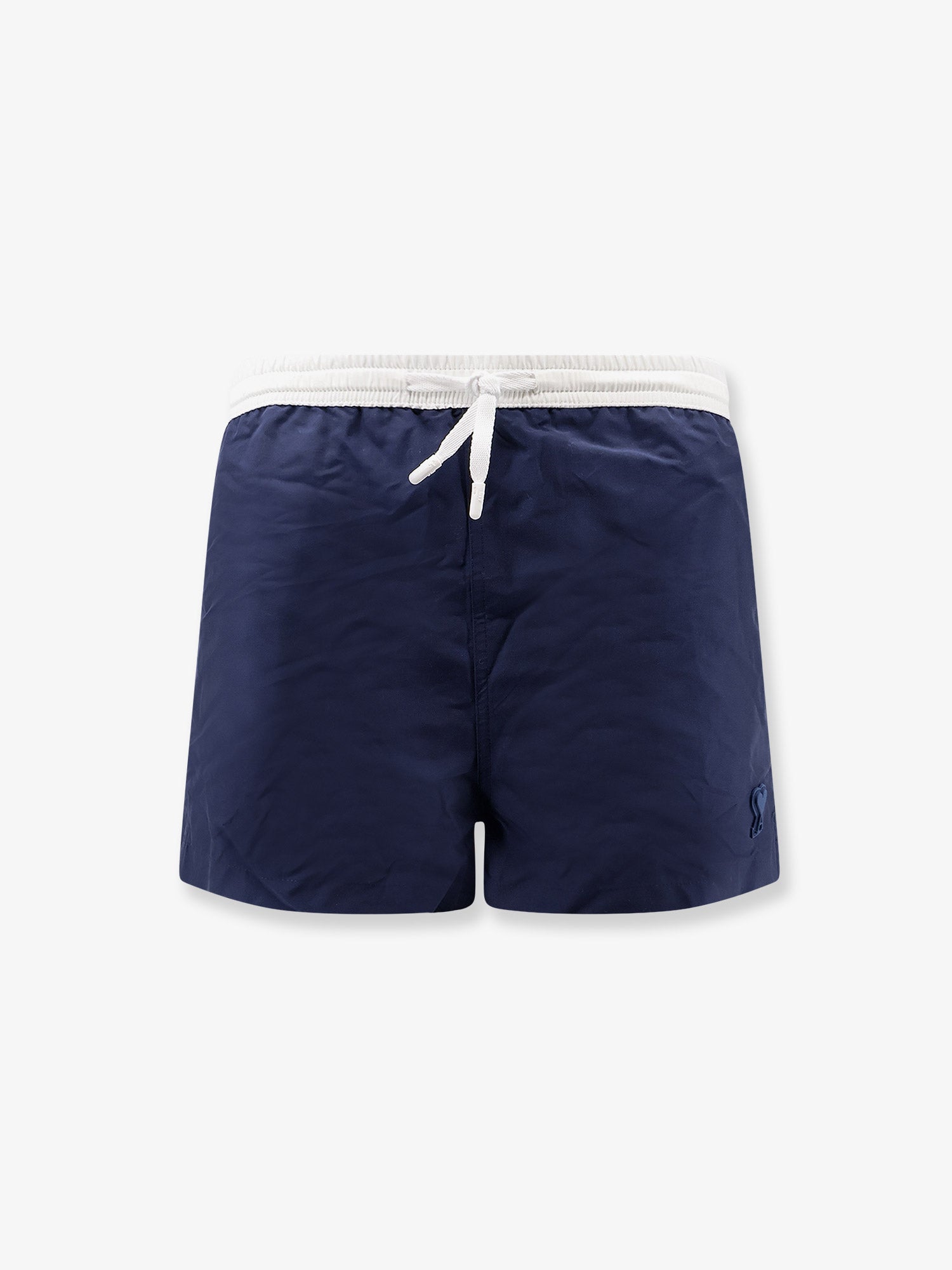 AMI Paris Nylon Swimsuit With Tone-on-tone Logo