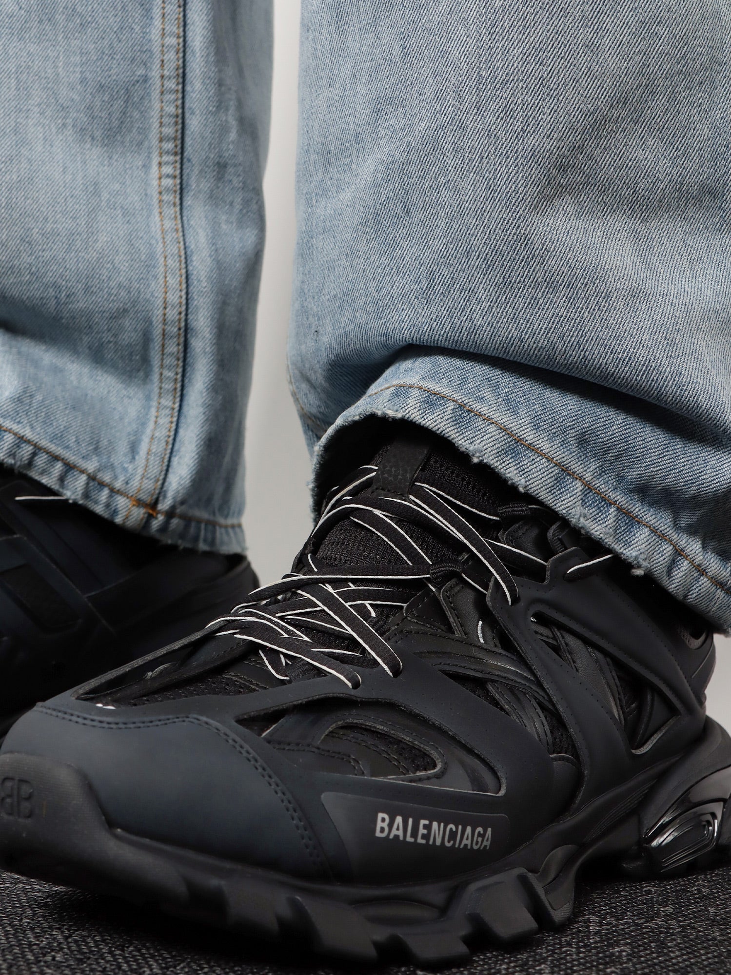 Balenciaga Track Nylon And Mesh Sneakers