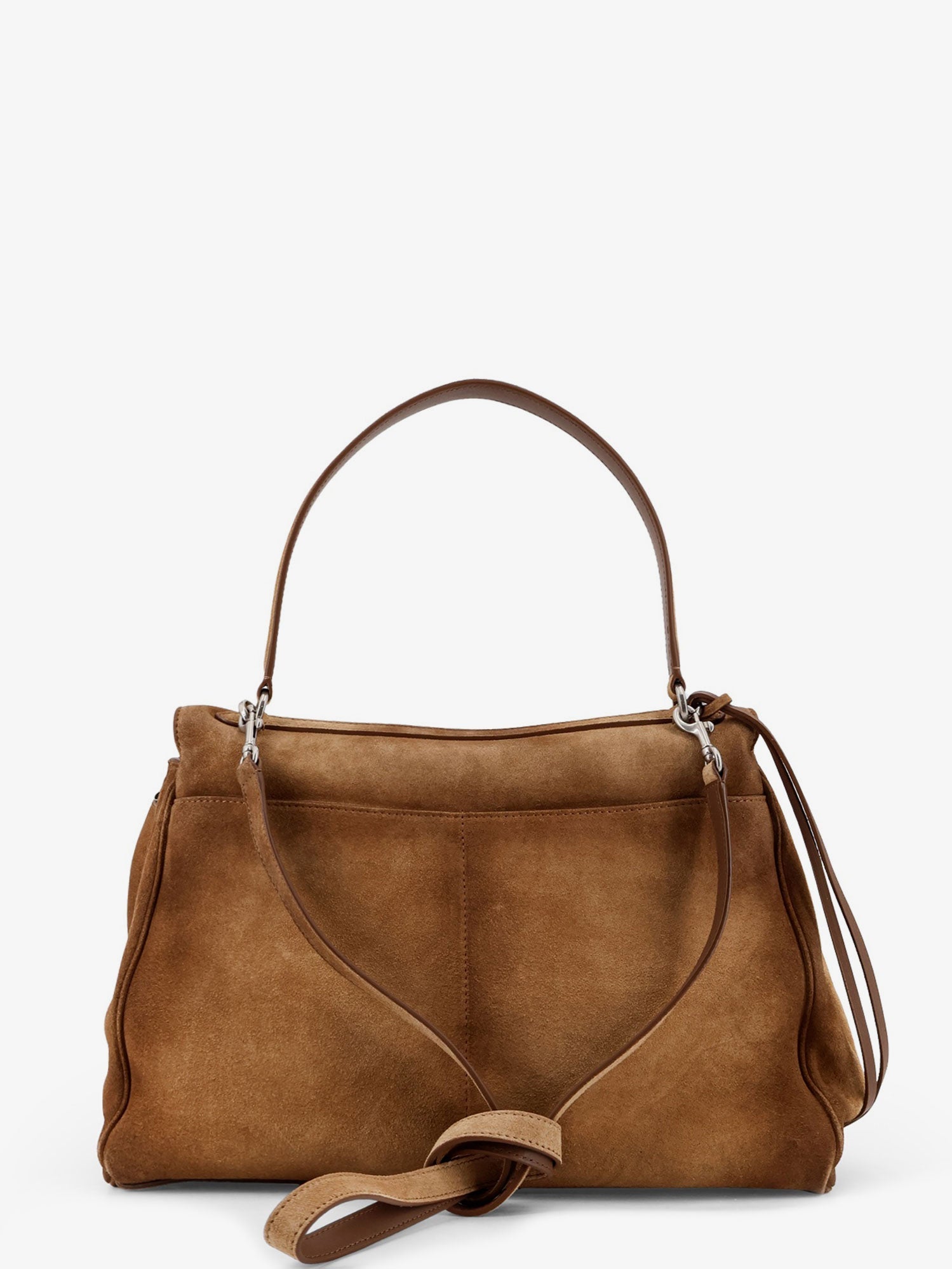 Balenciaga Rodeo M Suede Shoulder Bag