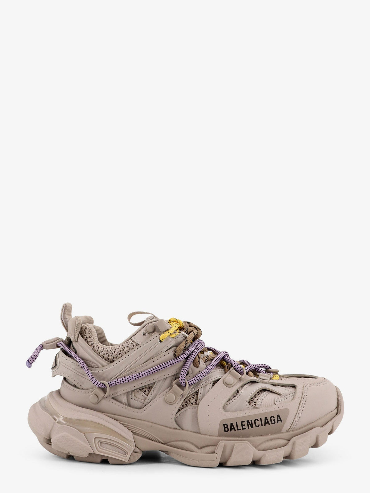 Balenciaga Track Mesh Sneakers With Colored Laces Detail