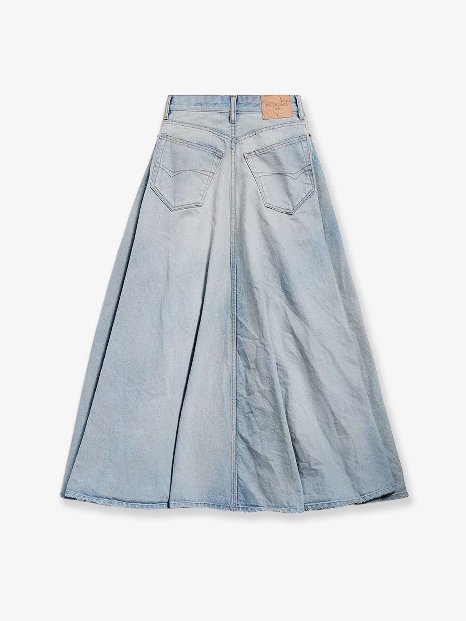 Balenciaga Godet Maxi Cotton Skirt