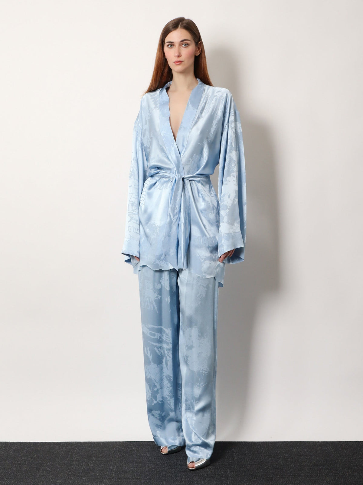 Balenciaga Wrap Silk Mini Dress