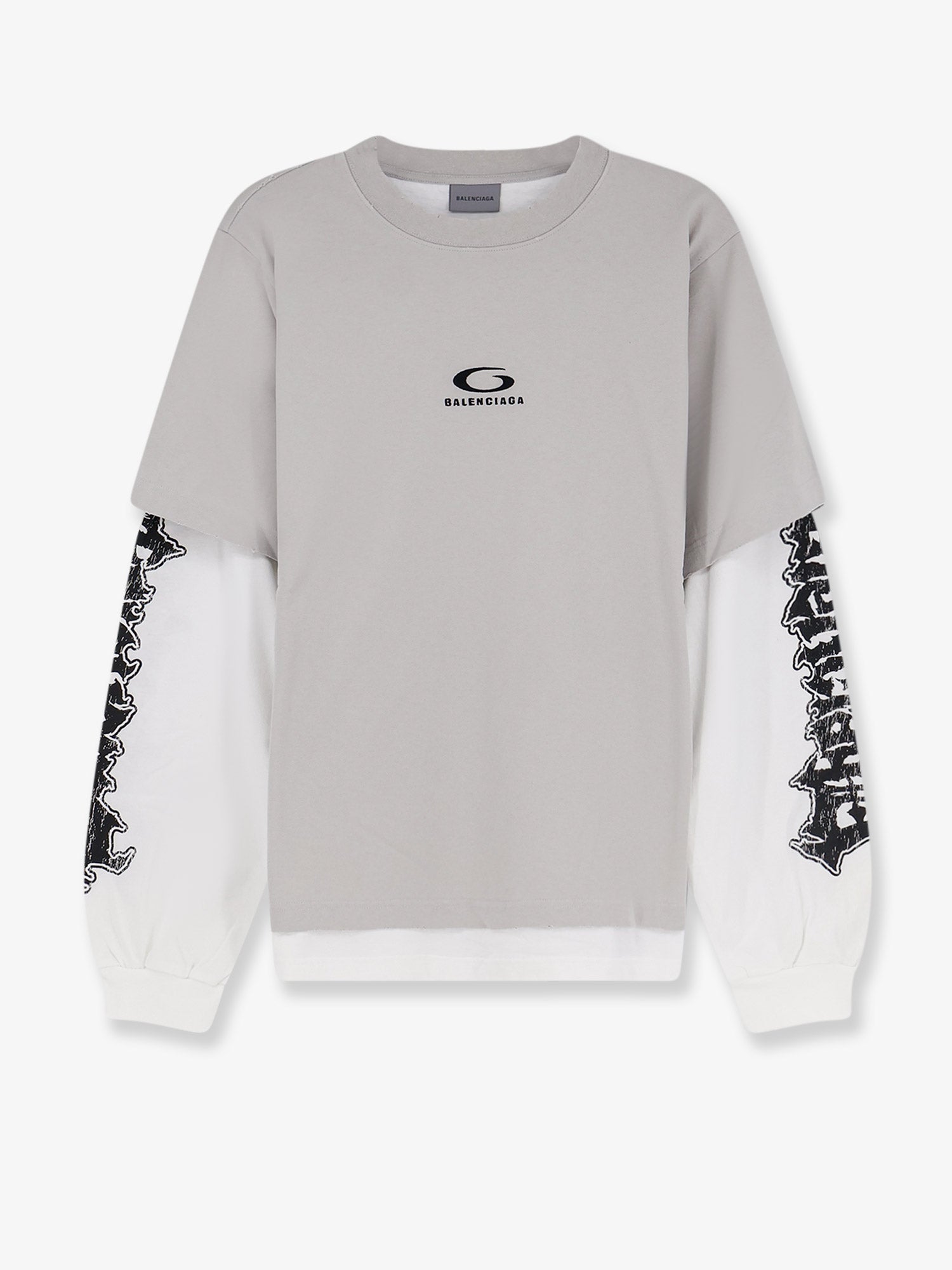 Balenciaga Double Hybrid Cotton T-shirt