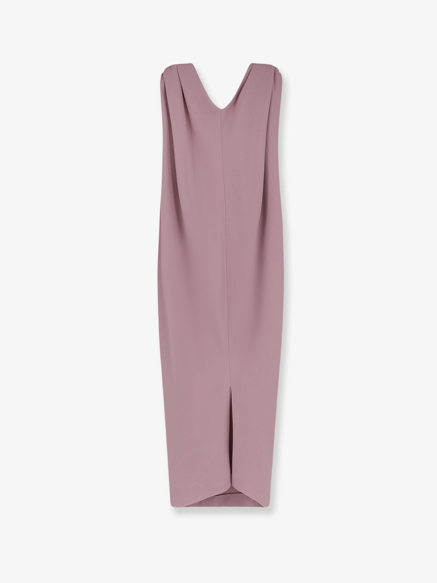 Balenciaga Midi Sack Silk And Wool Dress