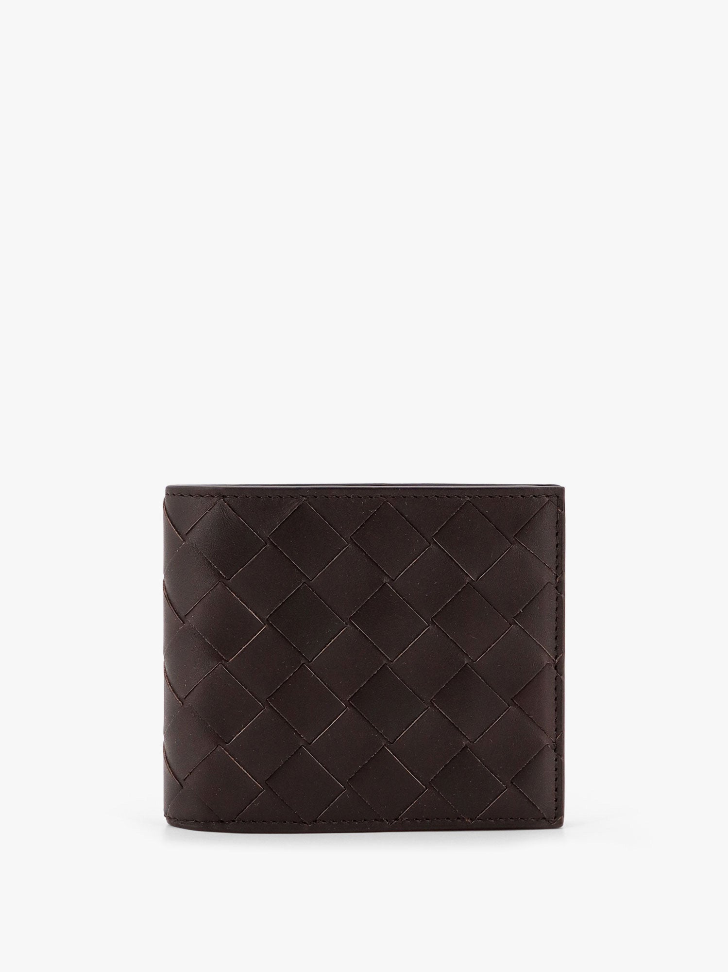Bottega Veneta Leather Walllet With Intrecciato Motif