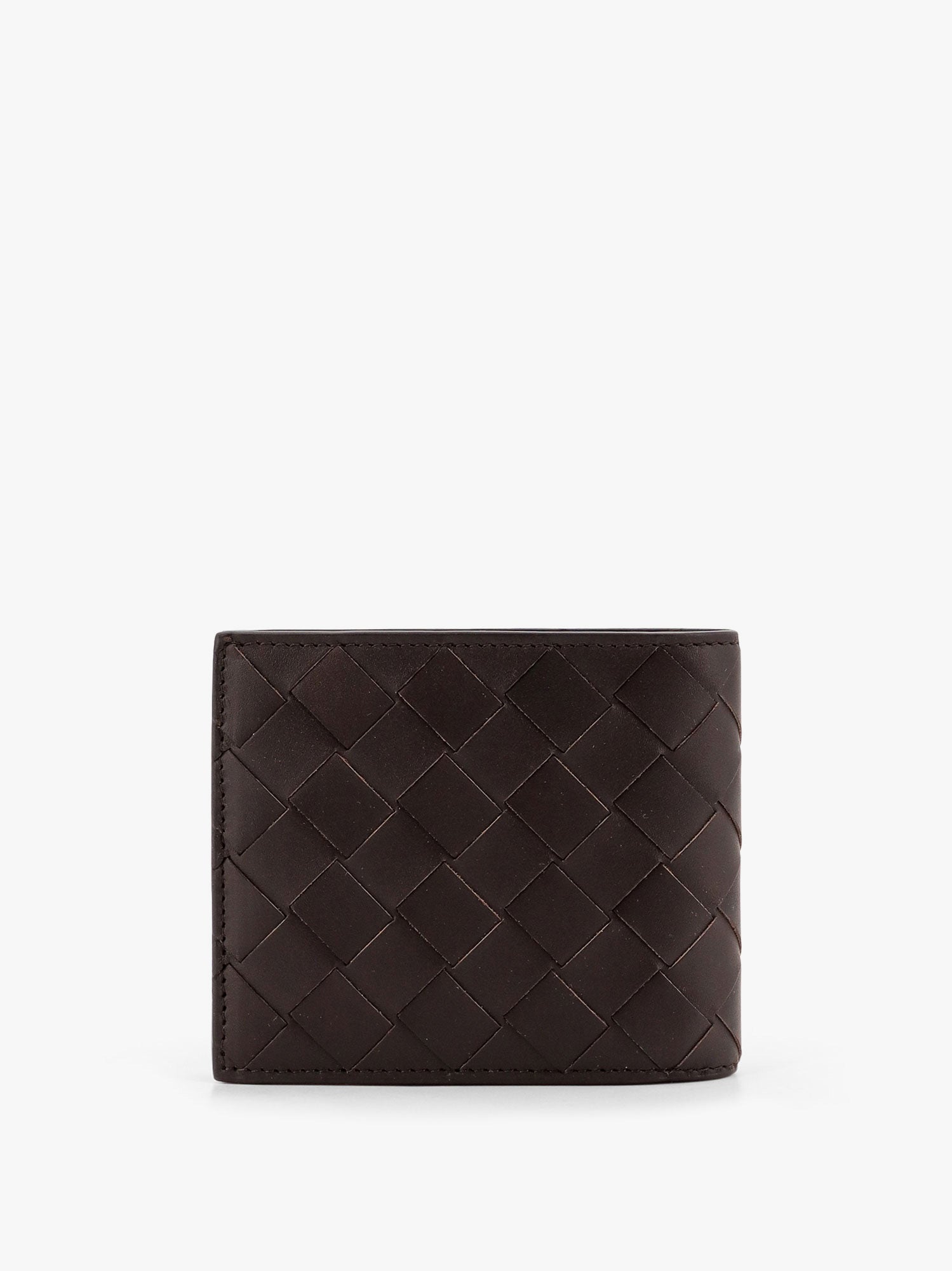Bottega Veneta Leather Walllet With Intrecciato Motif