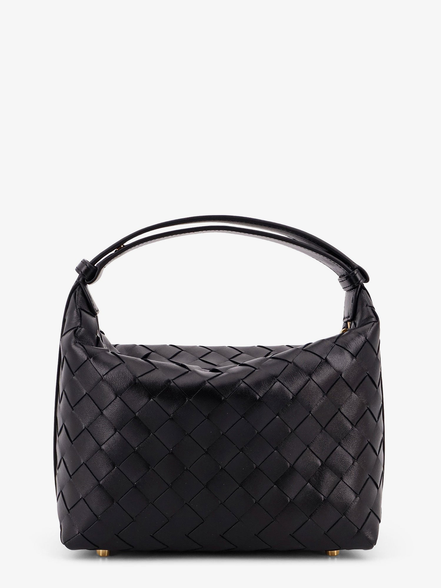 Bottega Veneta Wallace Leather Shoulder Bag With Intrecciato Pattern