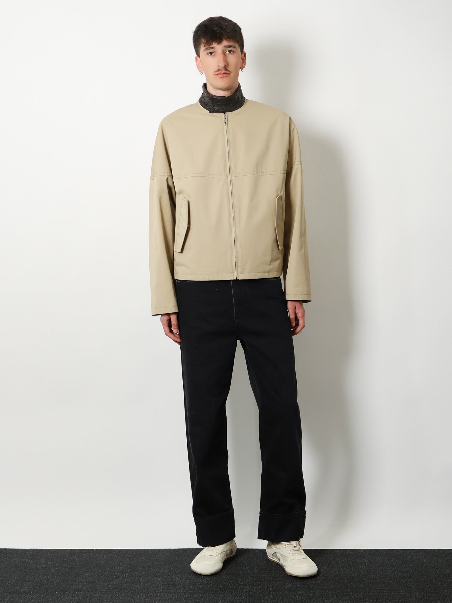 Bottega Veneta Cotton Jacket With Intrecciato Detail