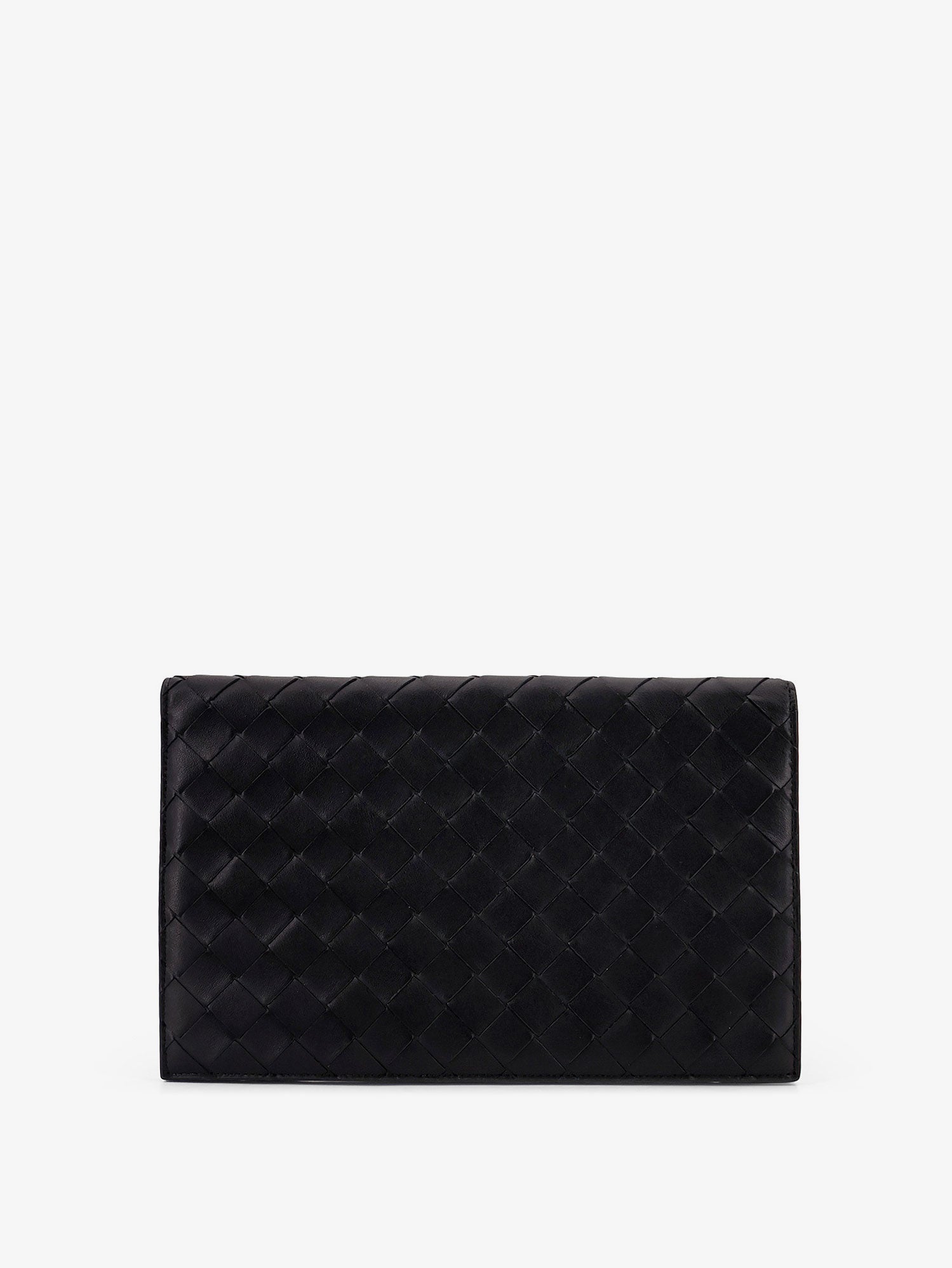 Bottega Veneta Leather Clutch Bag With Intrecciato Motif