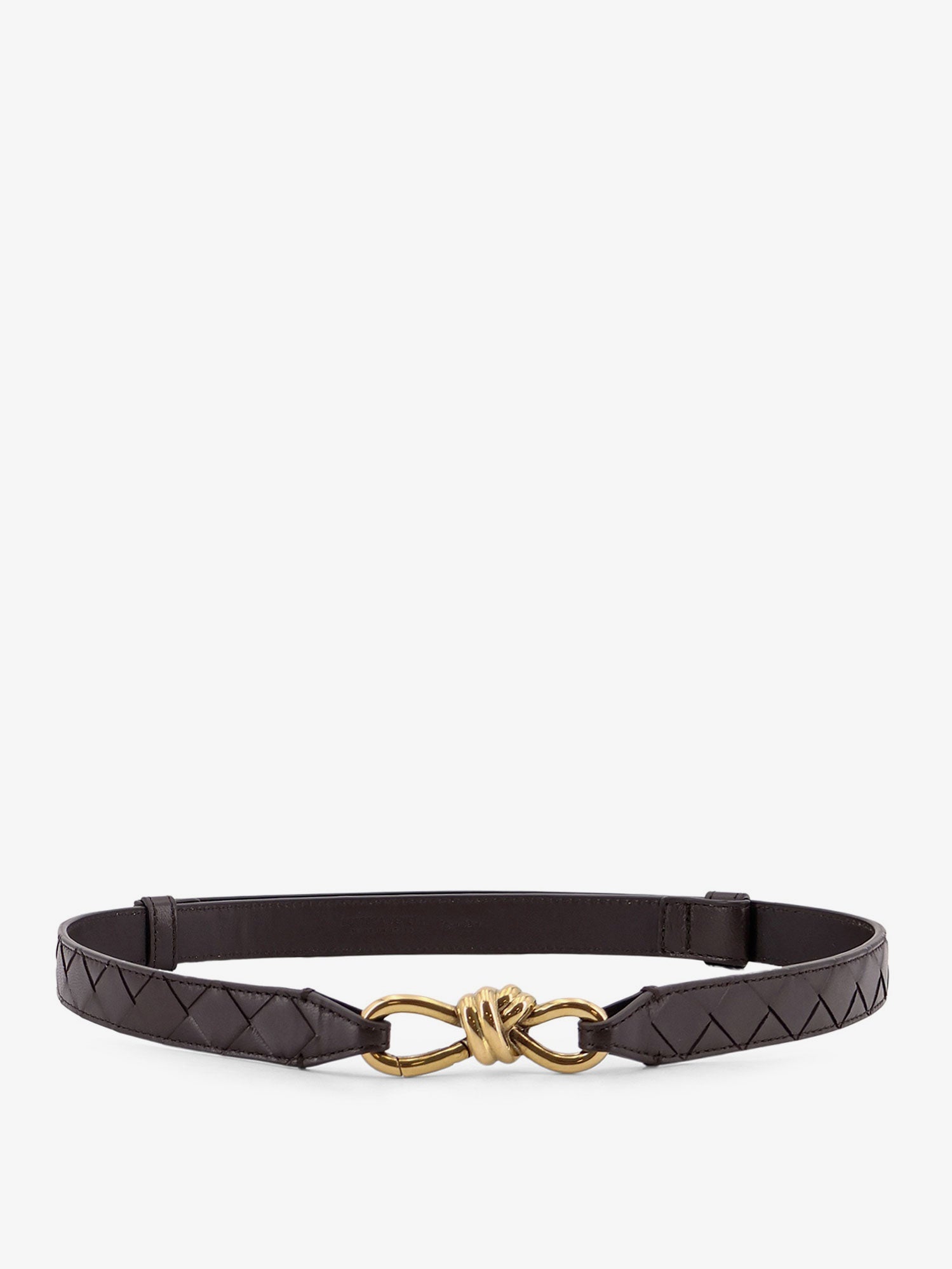 Bottega Veneta Leather Belt With Intrecciato Motif