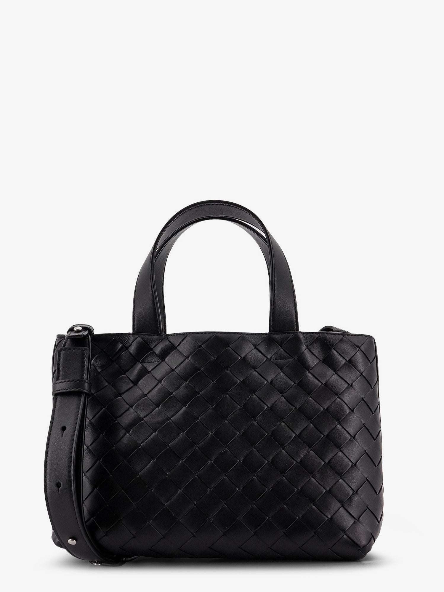 Bottega Veneta Leather Crossbody Bag With Intrecciato Pattern