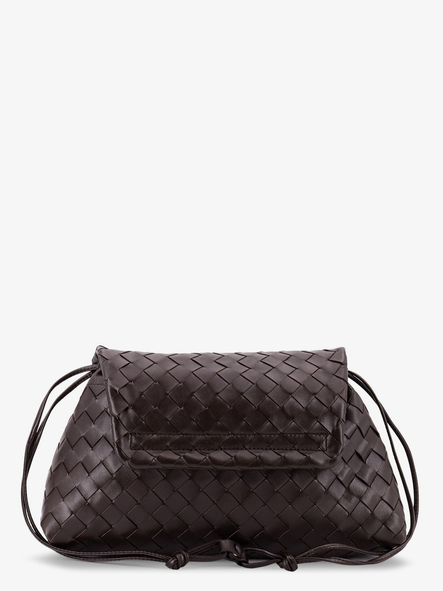 Bottega Veneta Leather Shoulder Bag With Intrecciato Pattern