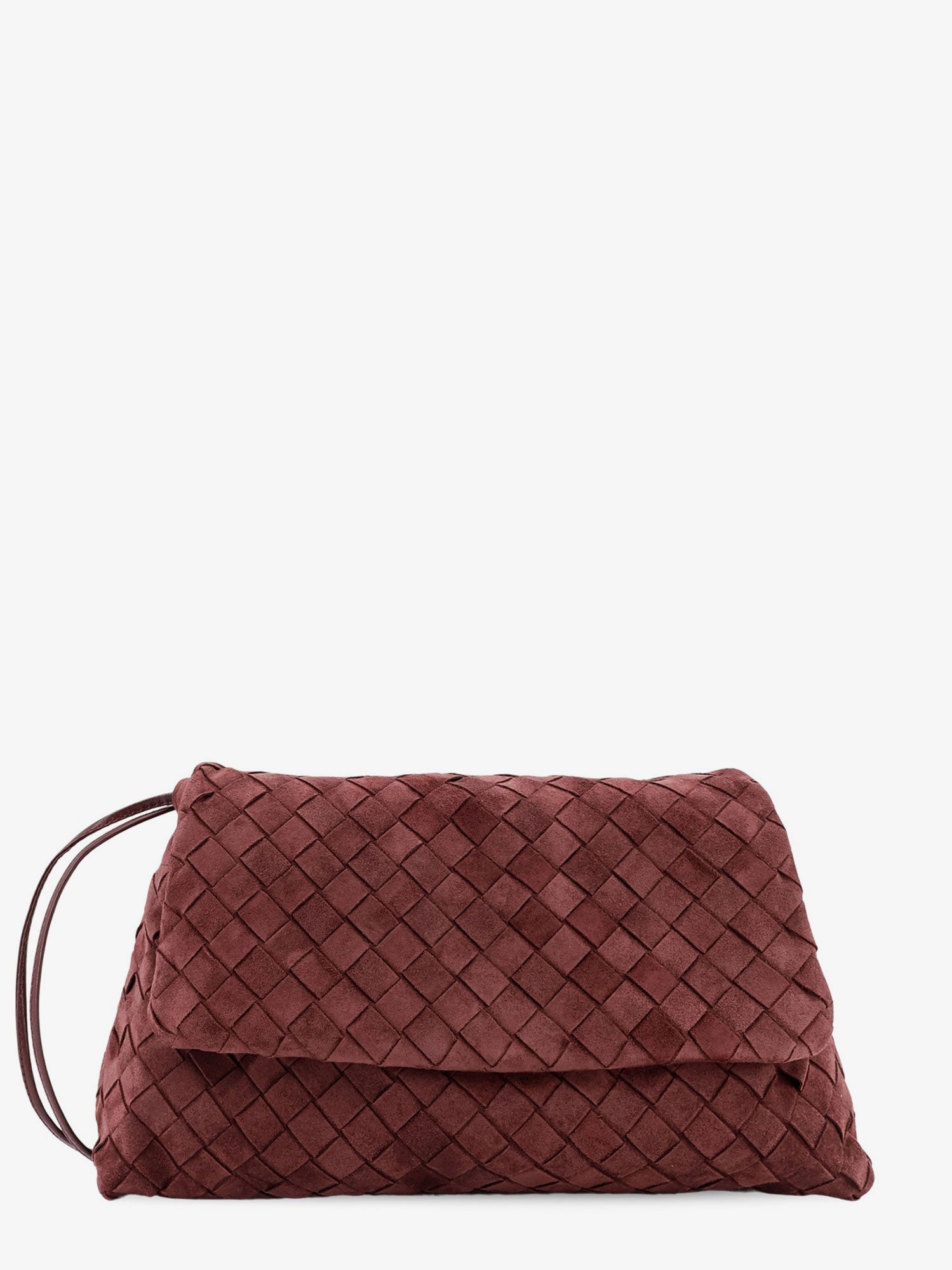 Bottega Veneta Suede Giorno Crossbody Bag With Intrecciato Motif