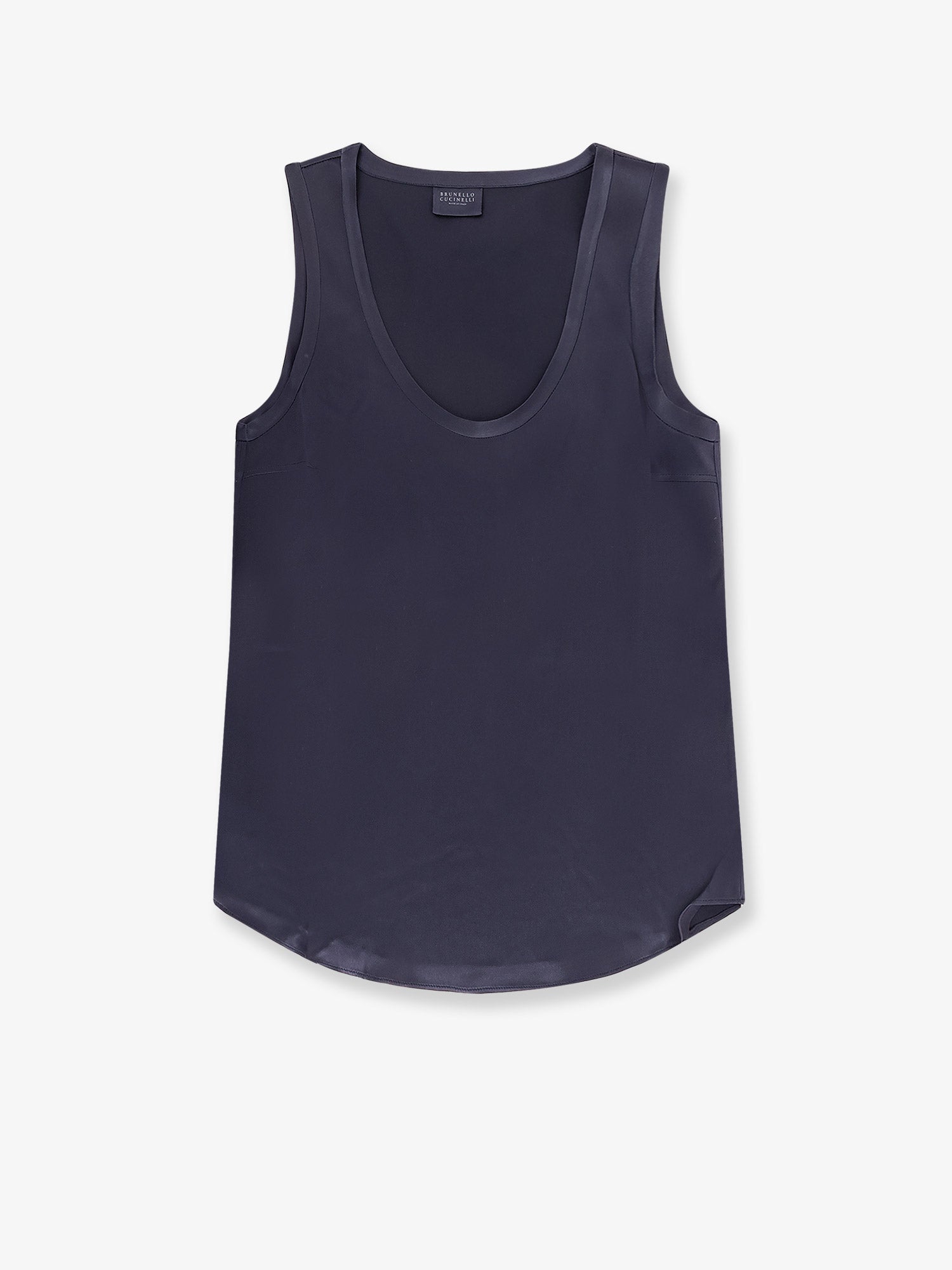 Brunello Cucinelli Stretch Silk Tank Top