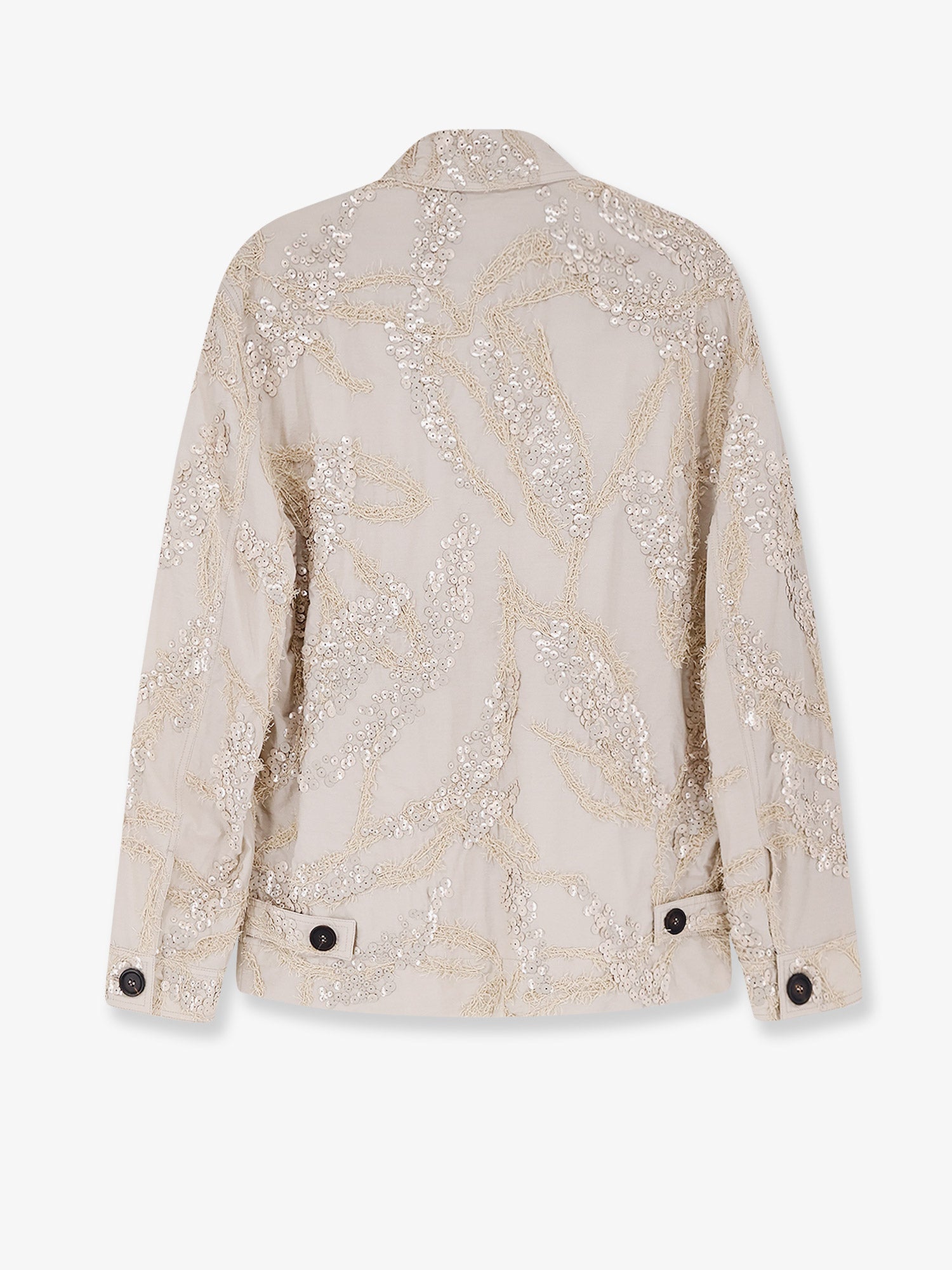 Brunello Cucinelli Cotton Blend Jacket With Embroidery