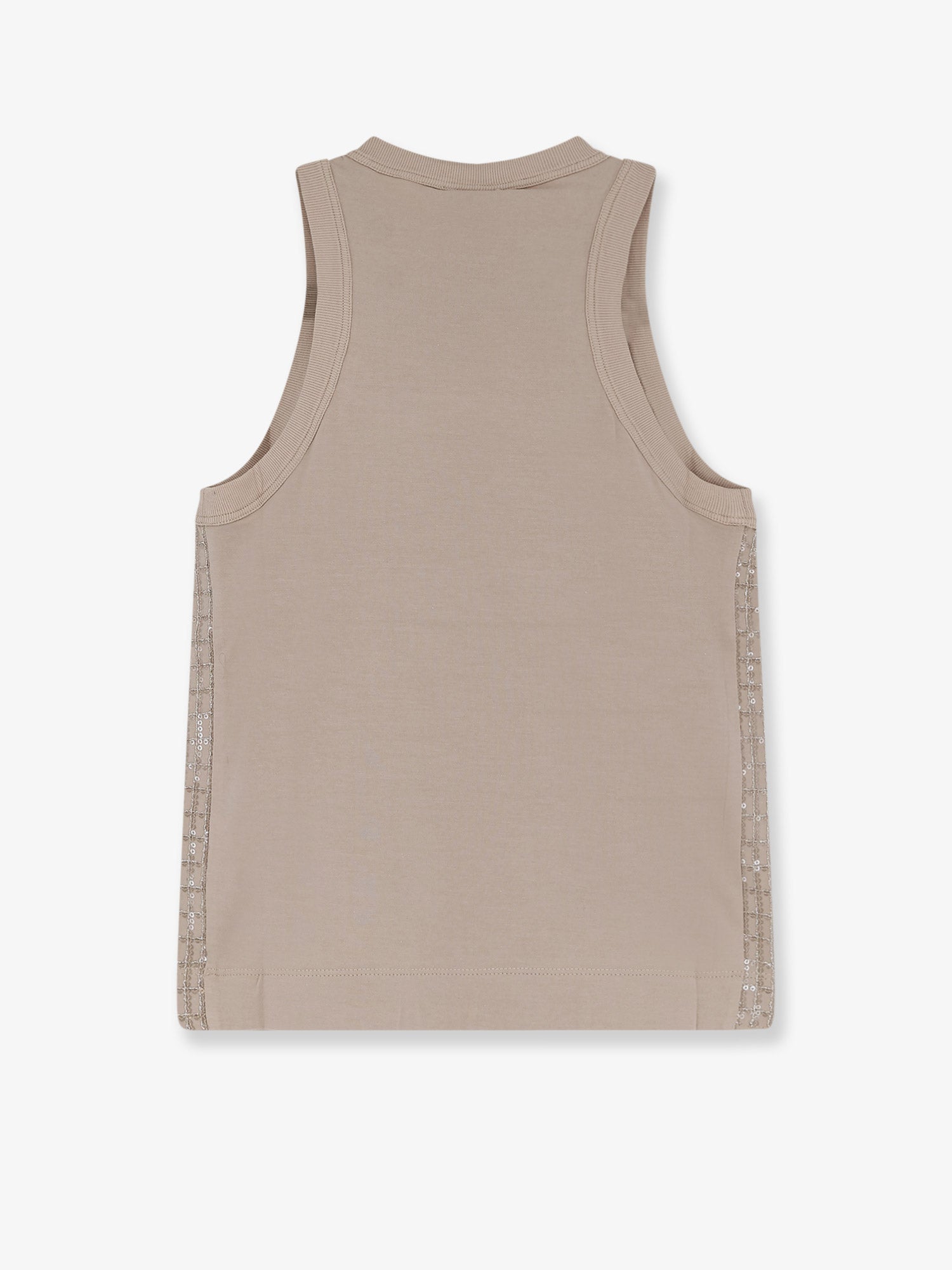 Brunello Cucinelli Dazzling Pattern Jersey Tank Top