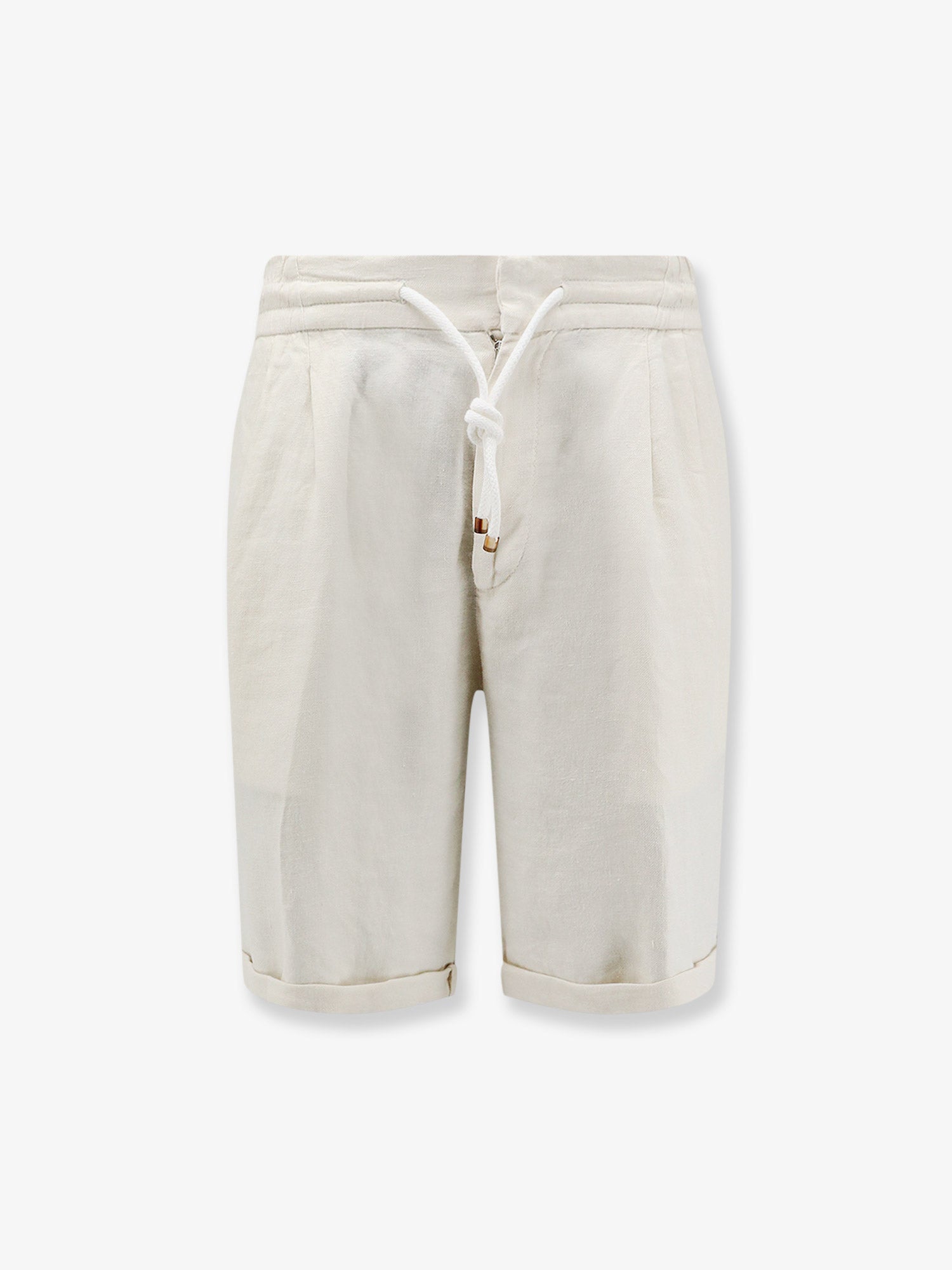 Brunello Cucinelli Linen Bermuda Shorts With Drawstring