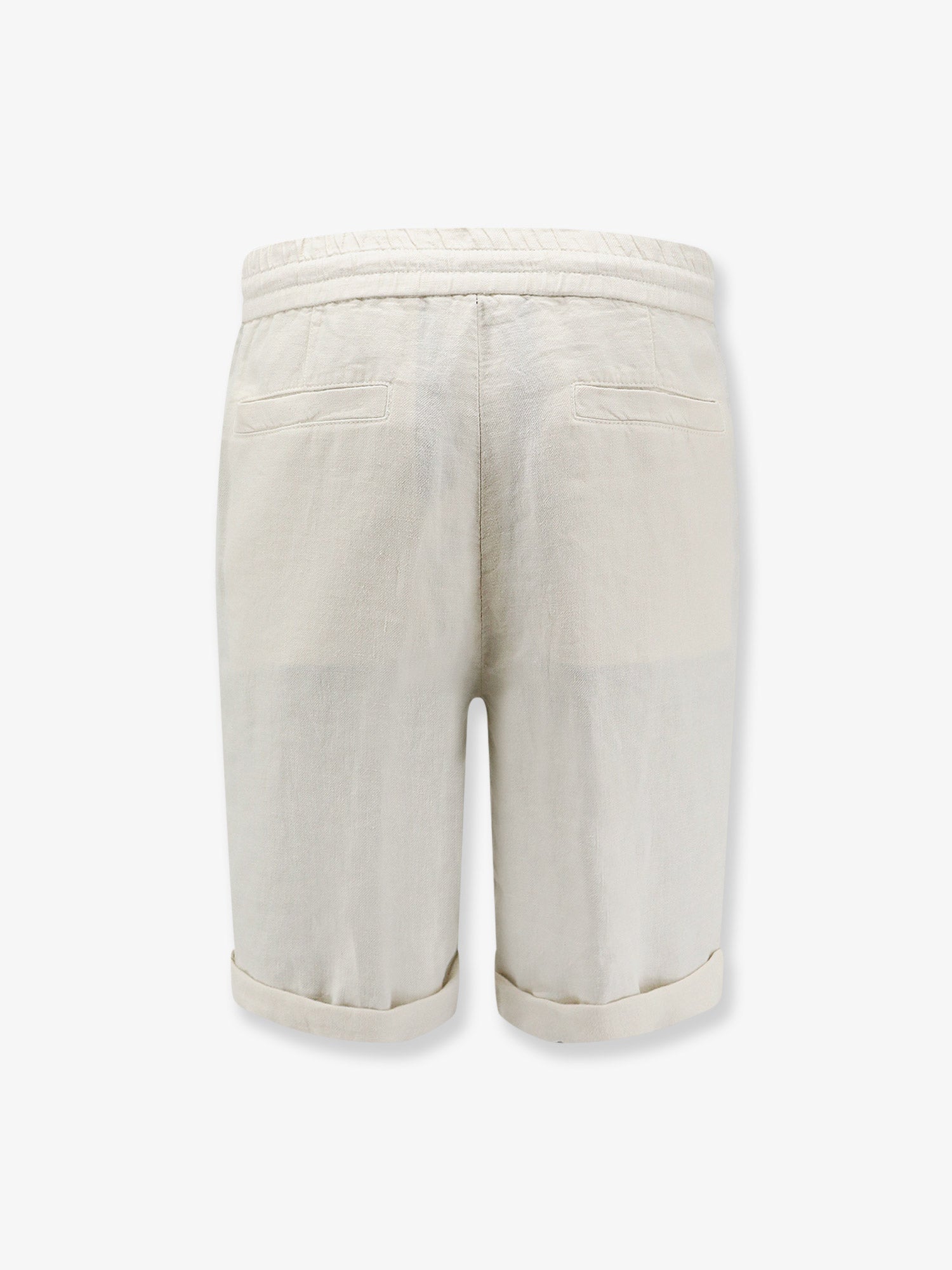 Brunello Cucinelli Linen Bermuda Shorts With Drawstring