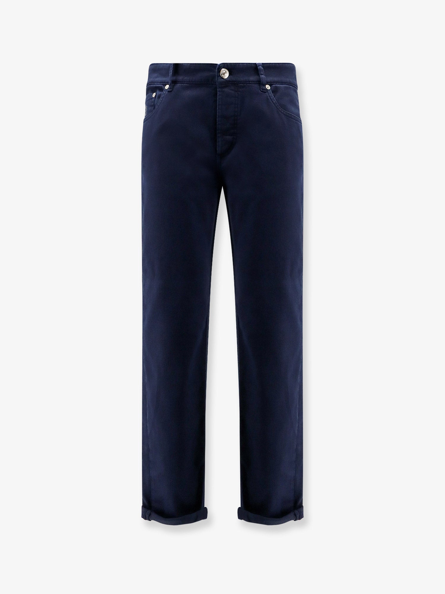 Brunello Cucinelli Traditional Fit Cotton Trousers