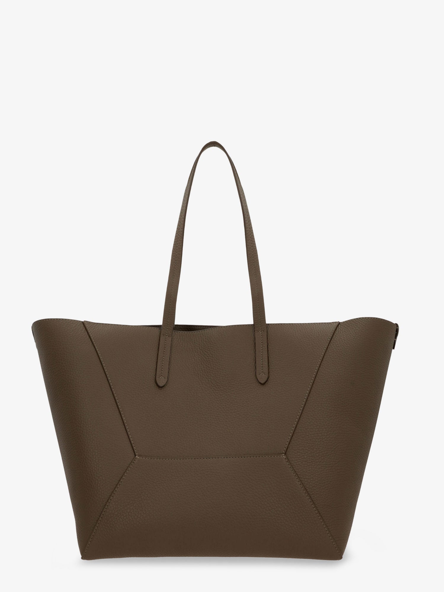 Brunello Cucinelli Bc Duo Hammered Leather Shoulder Bag