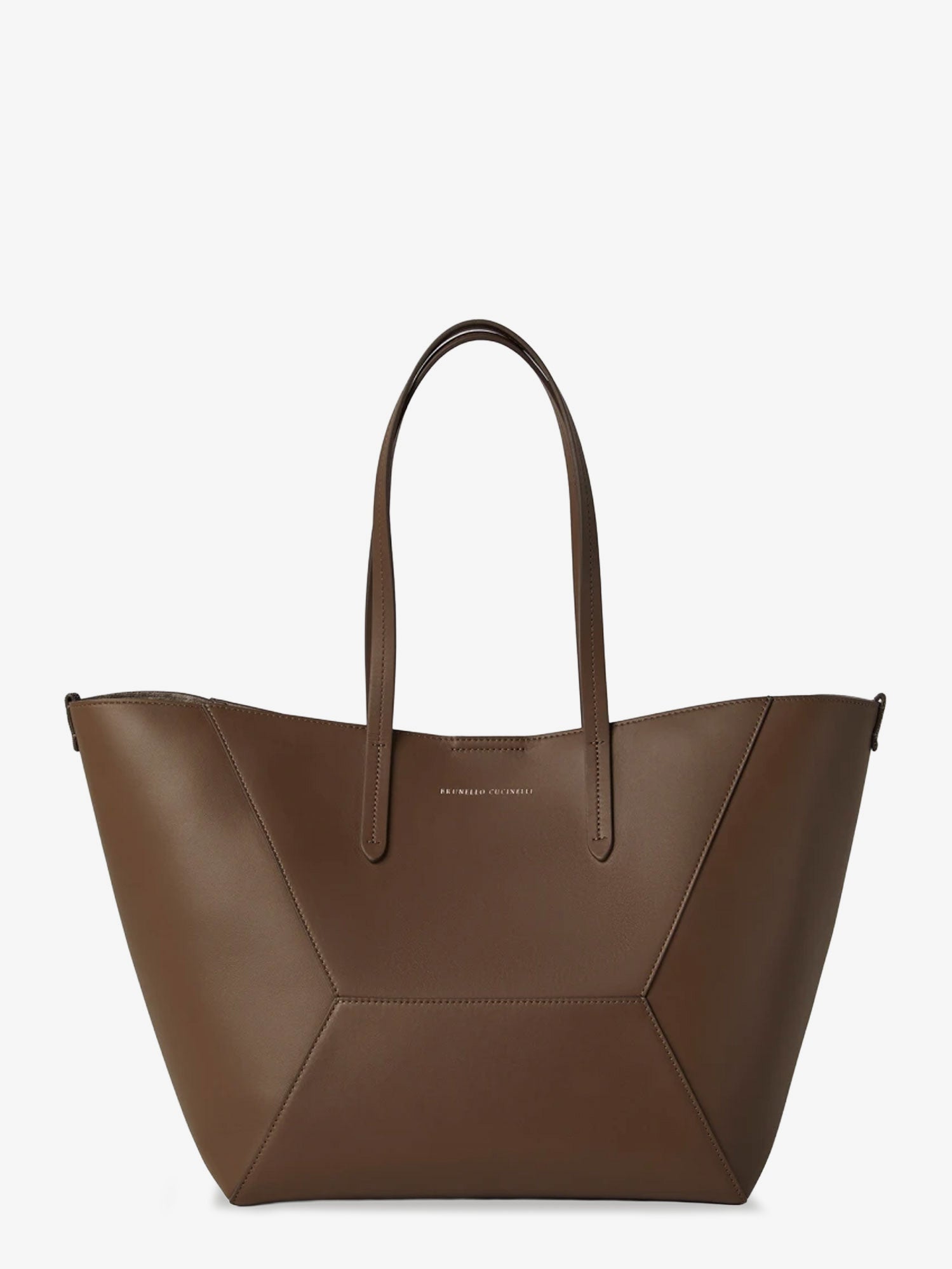 Brunello Cucinelli Bc Duo Hammered Leather Handbag