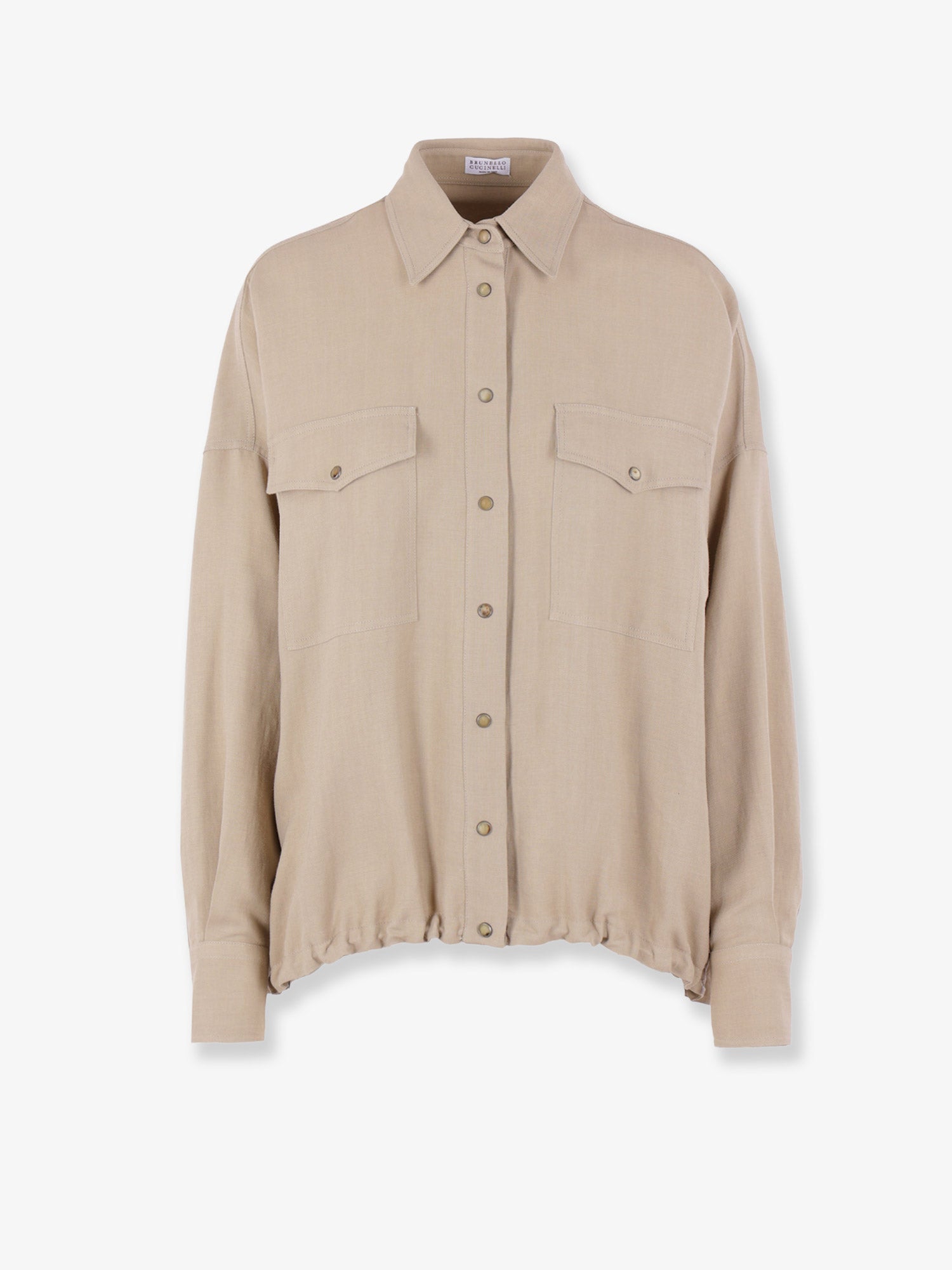 Brunello Cucinelli Viscose And Linen Shirt