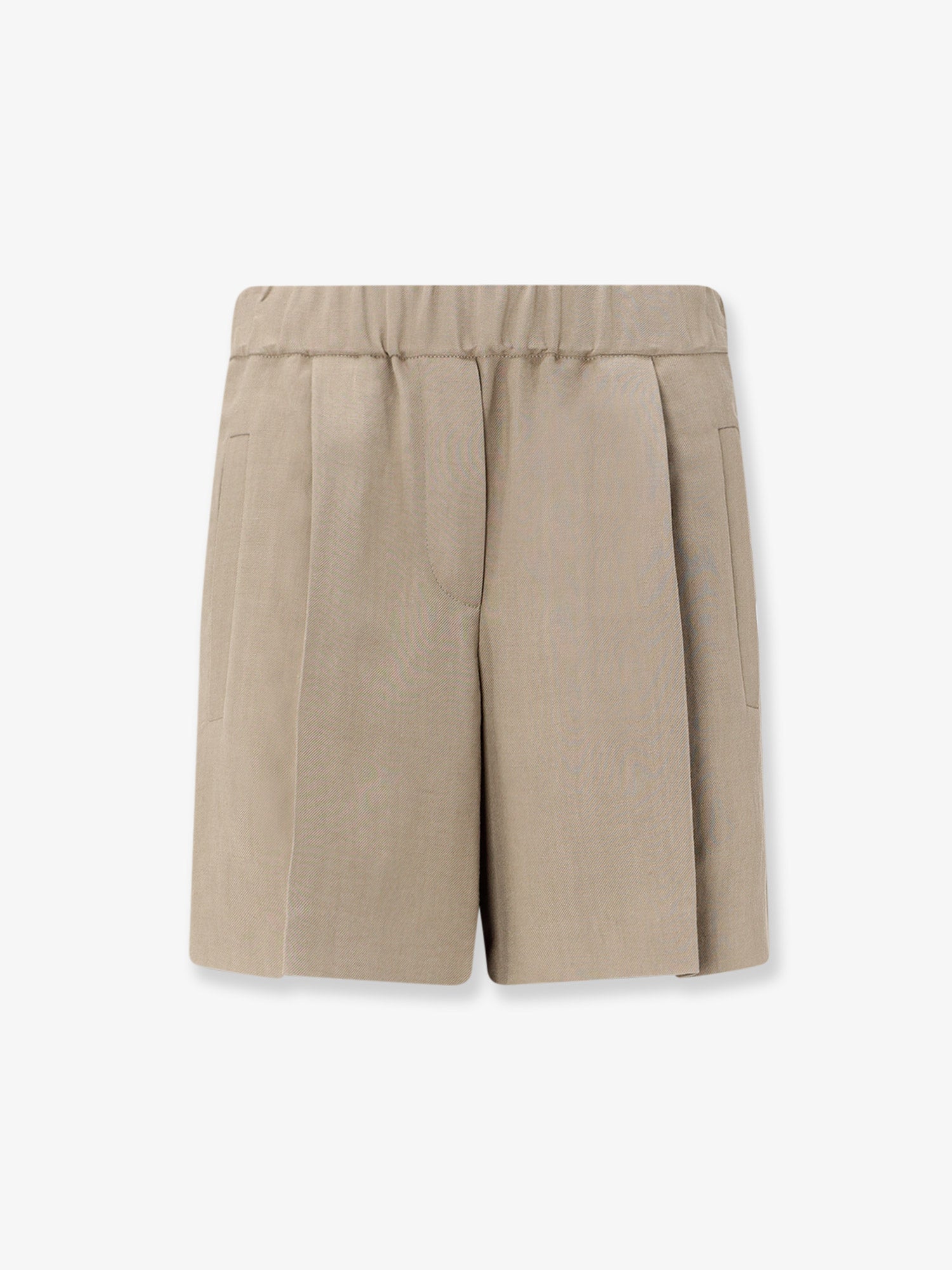 Brunello Cucinelli Viscose And Linen Blend Bermuda Shorts