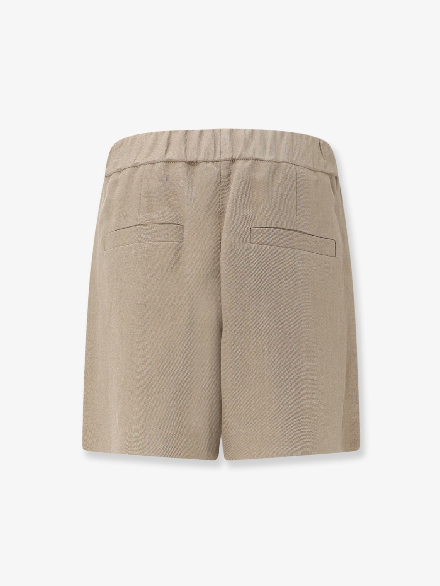 Brunello Cucinelli Viscose And Linen Blend Bermuda Shorts