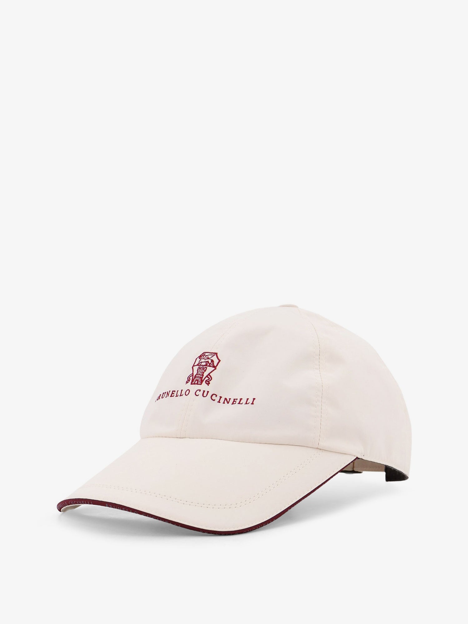 Brunello Cucinelli Nylon Hat With Embroidered Logo On The Front