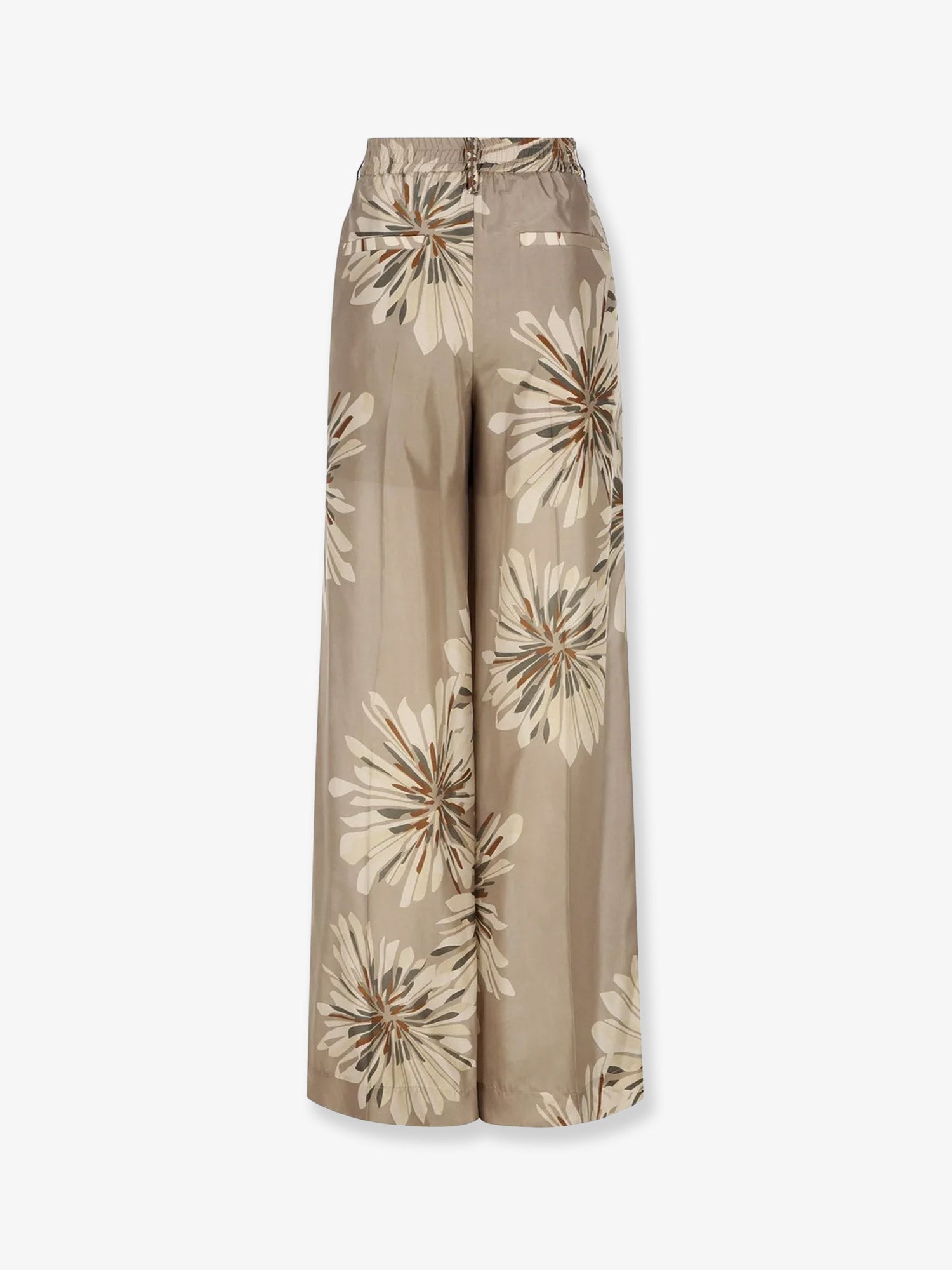 Brunello Cucinelli Printed Silk Trousers