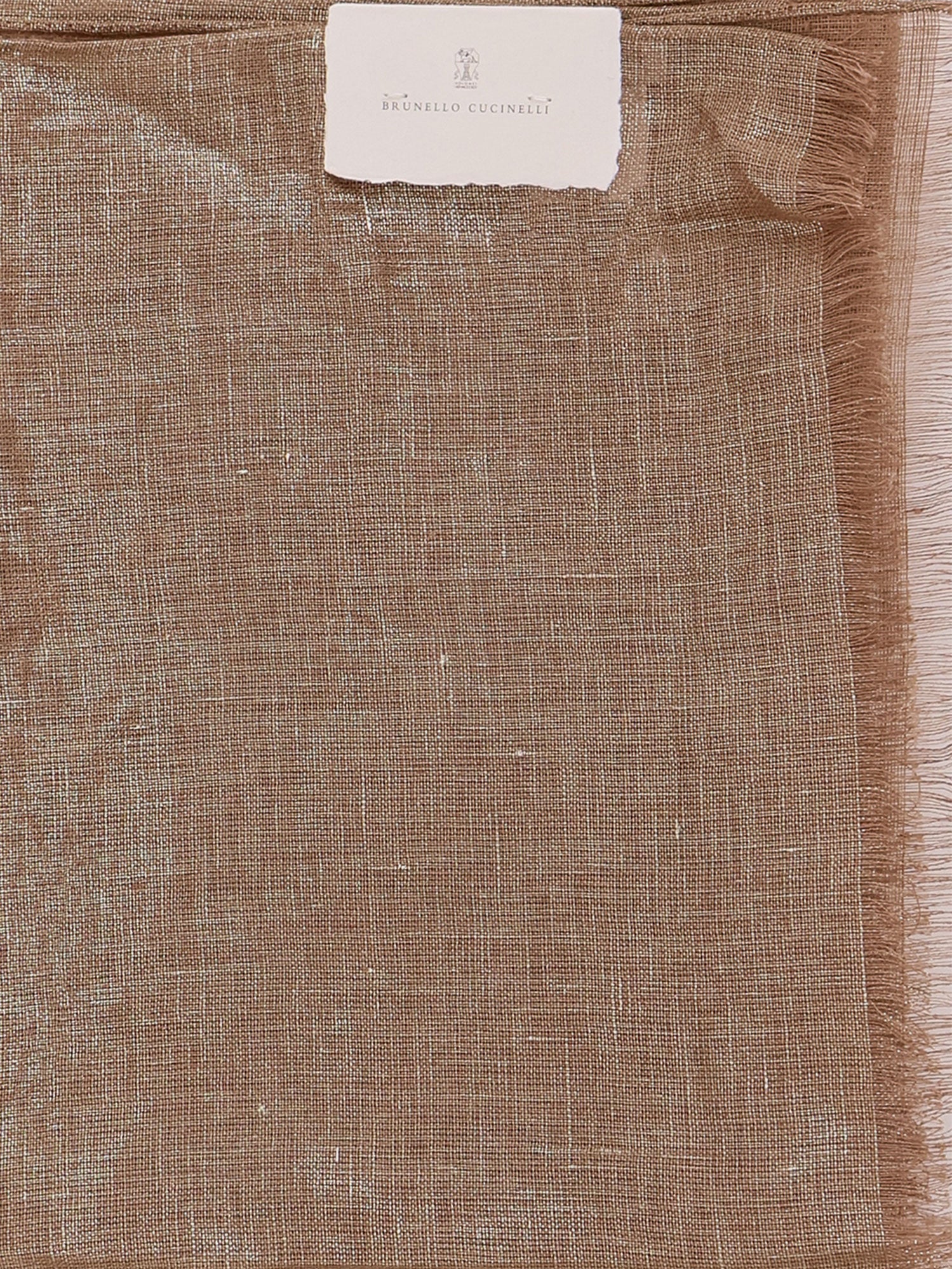 Brunello Cucinelli Lurex Linen Scarf