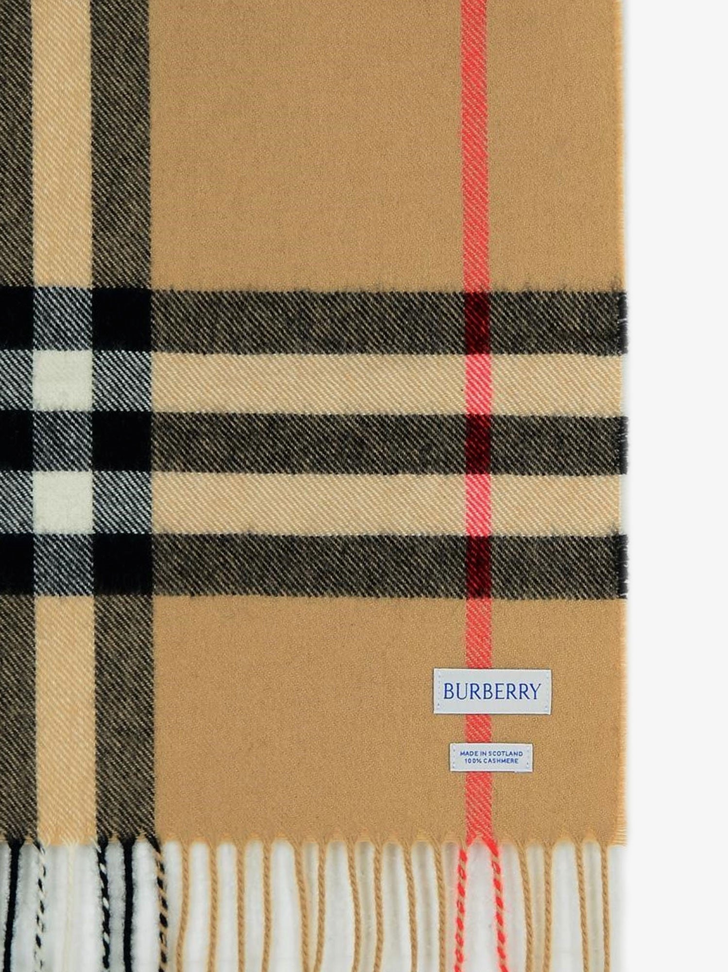 Burberry Giant Check Cashmere Scarf