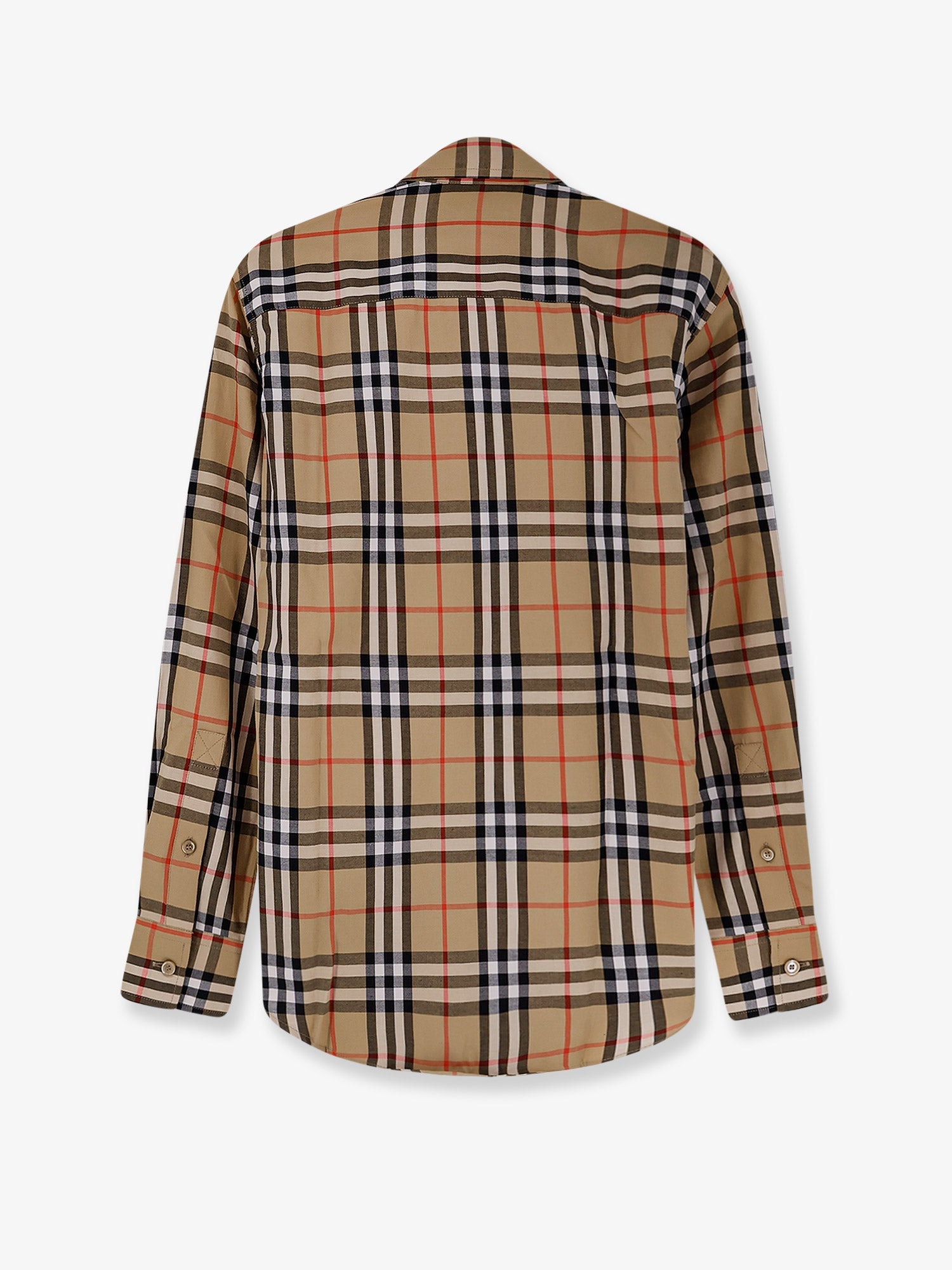 Burberry Emma Cotton Shirt With Check Pattern