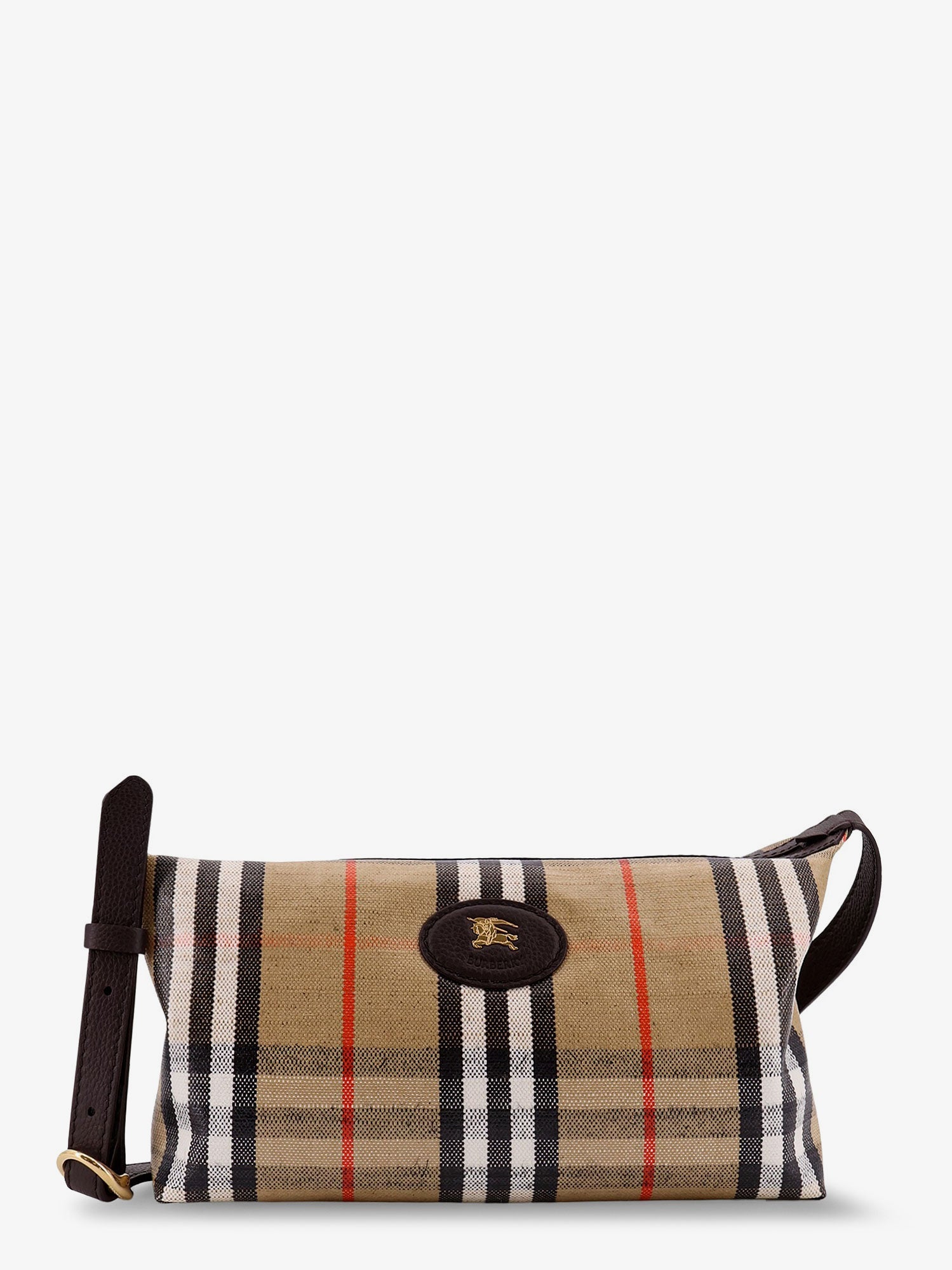 Burberry Highlands Viscose, Cotton And Linen Crossbody Bag