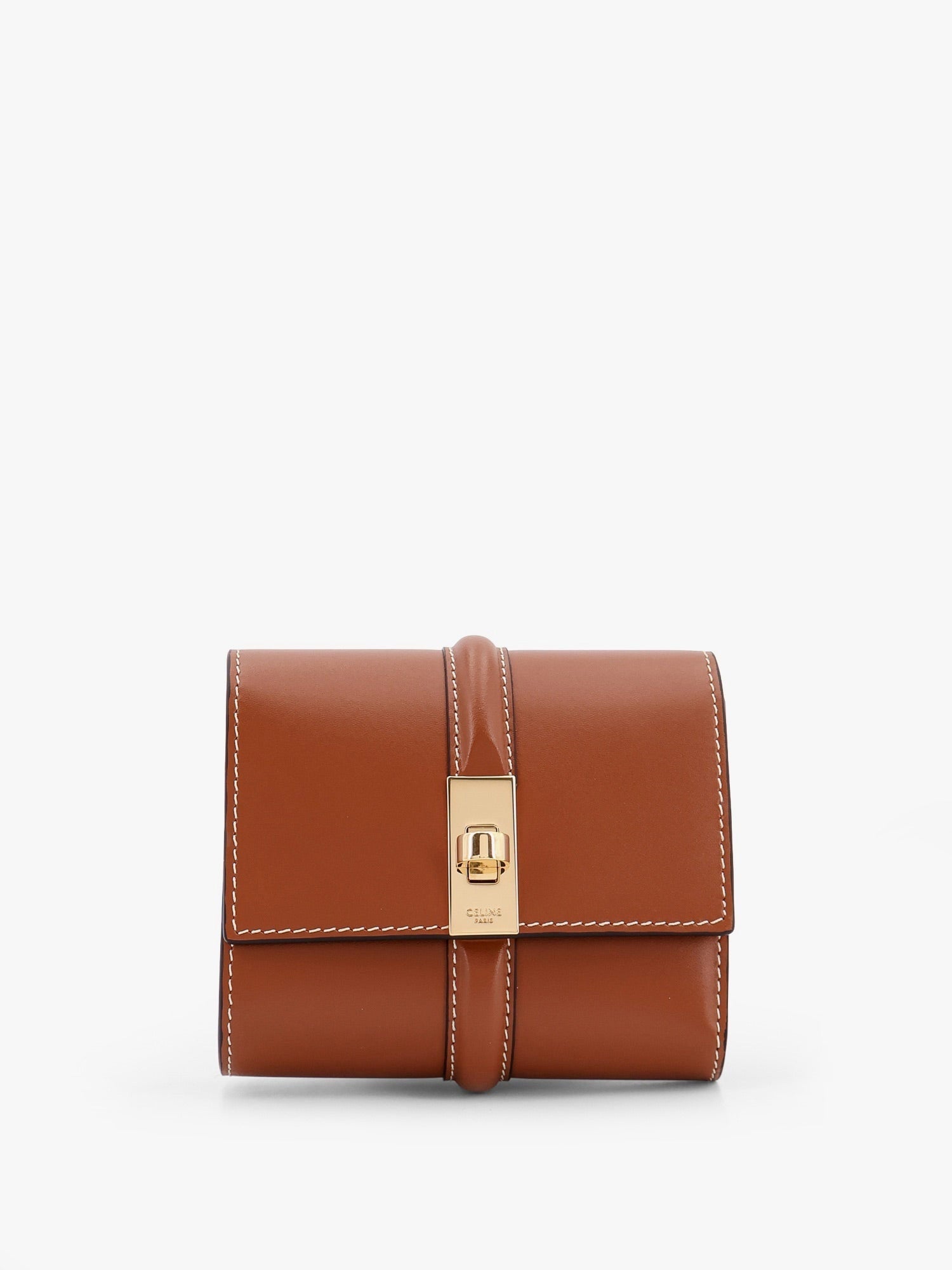 Celine Small Trifold Leather Wallet