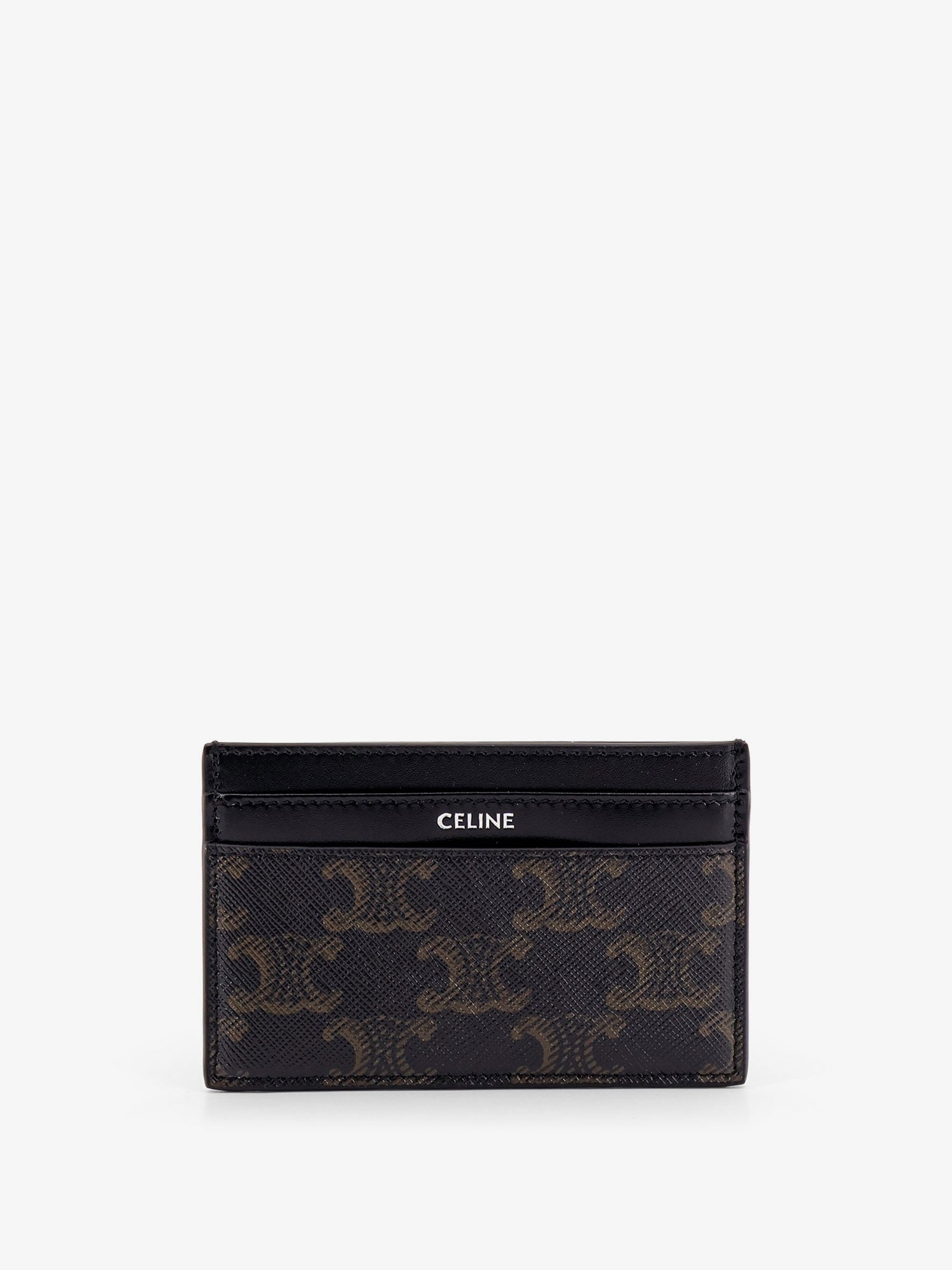 Celine Triomphe Coated Canvas Card Holder