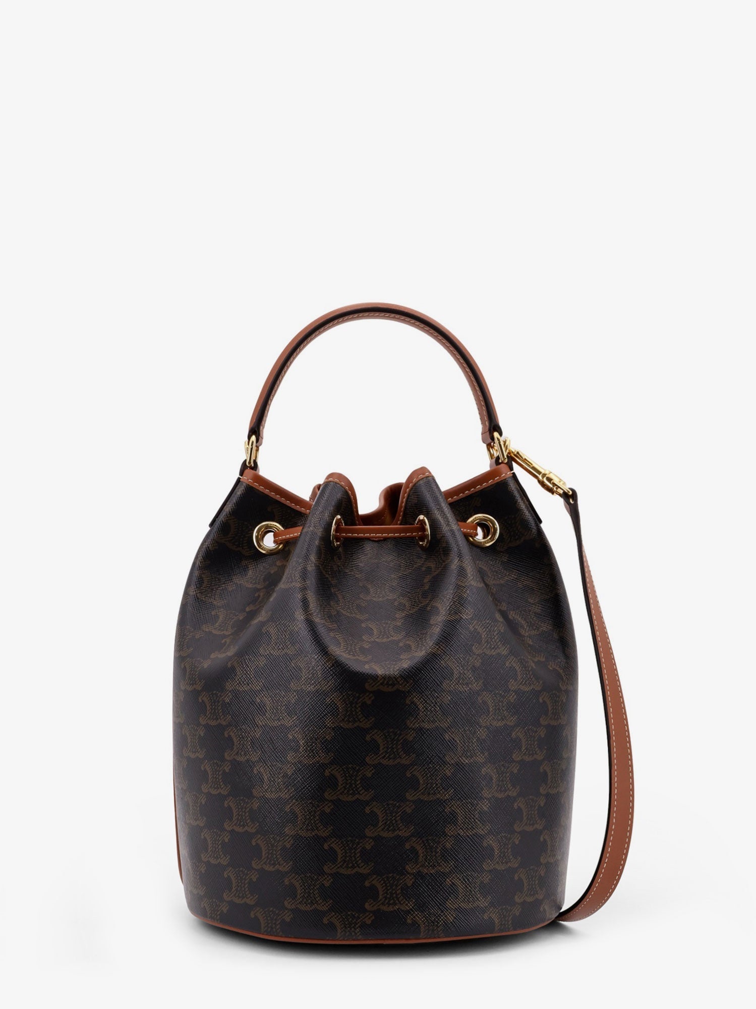 Celine Clara Coated Canvas Bucket Bag