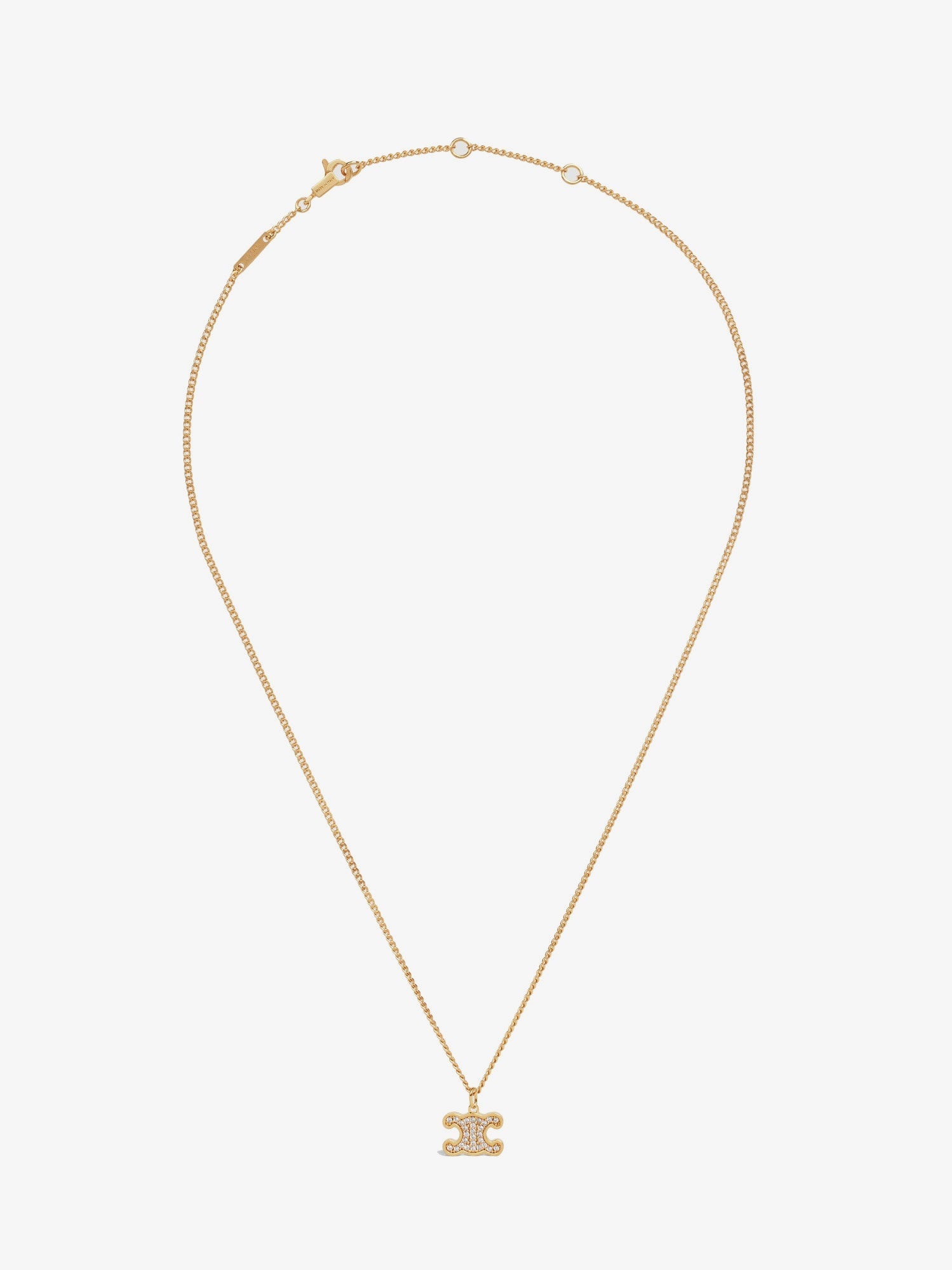 Celine Brass Necklace With Zirconia