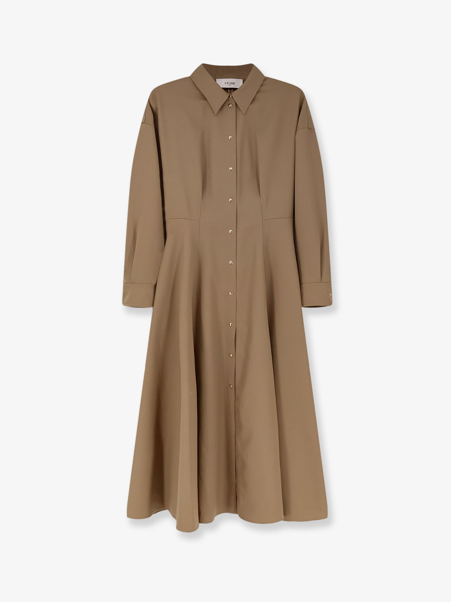 Celine Wool Shirt Dress