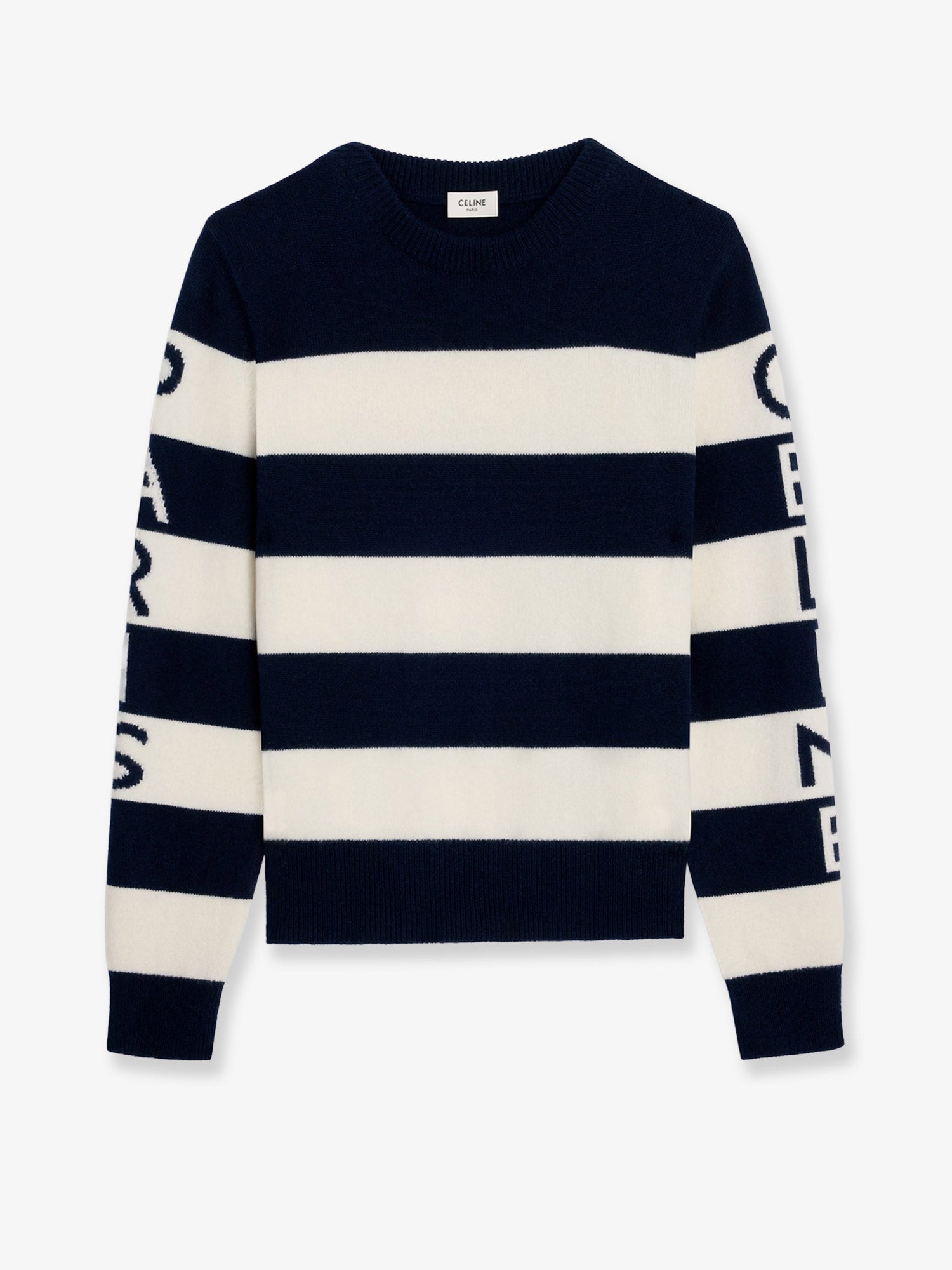 Celine Striped Wool Sweater