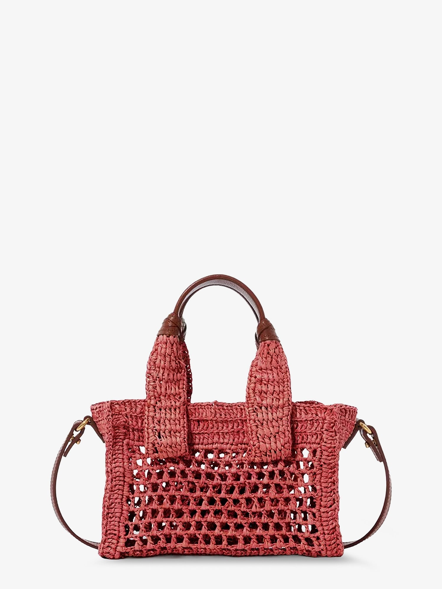 Chloé Summer Banana Raffia Crossbody Bag