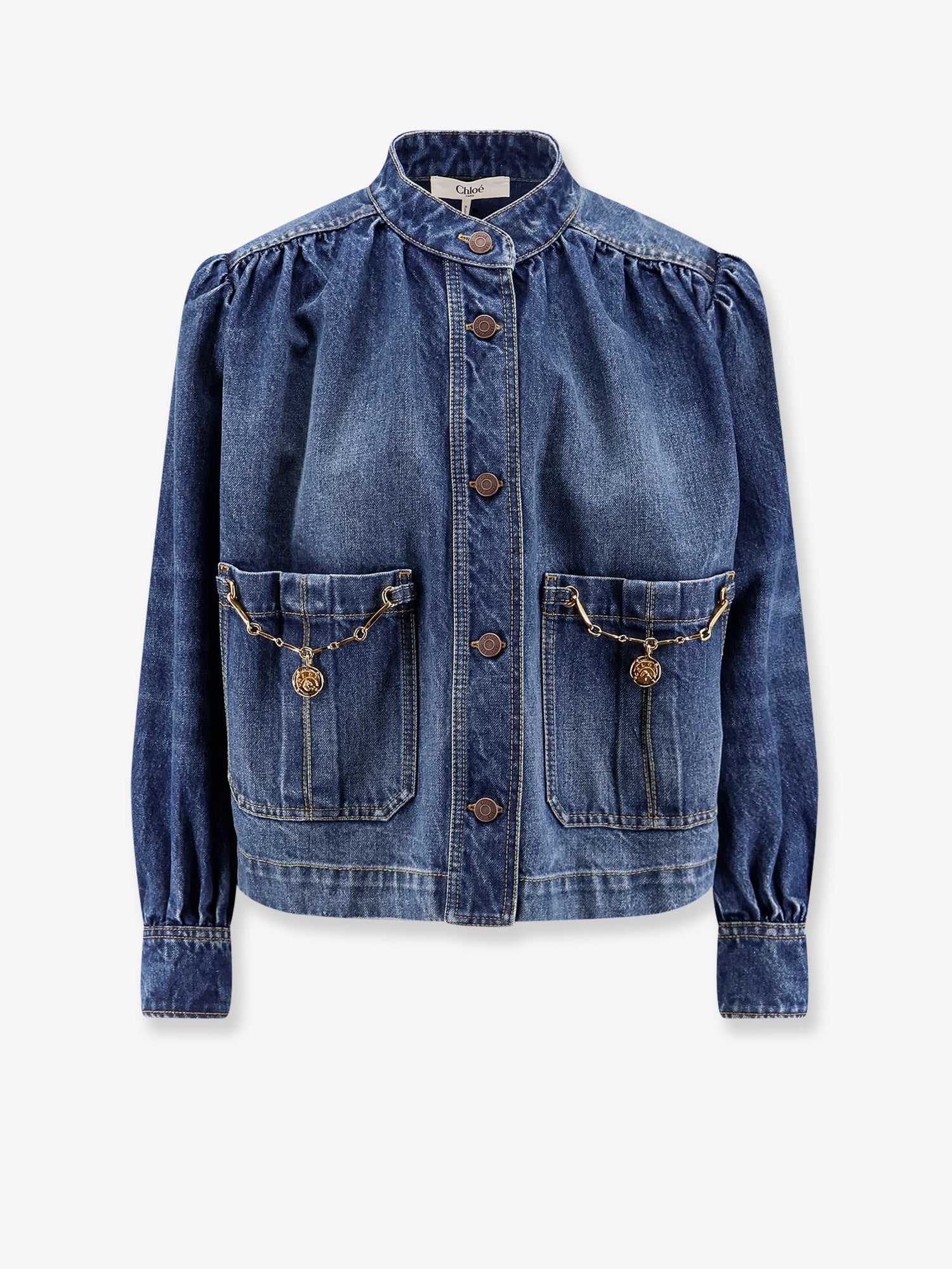 Chloé Denim Jacket With Metal Details
