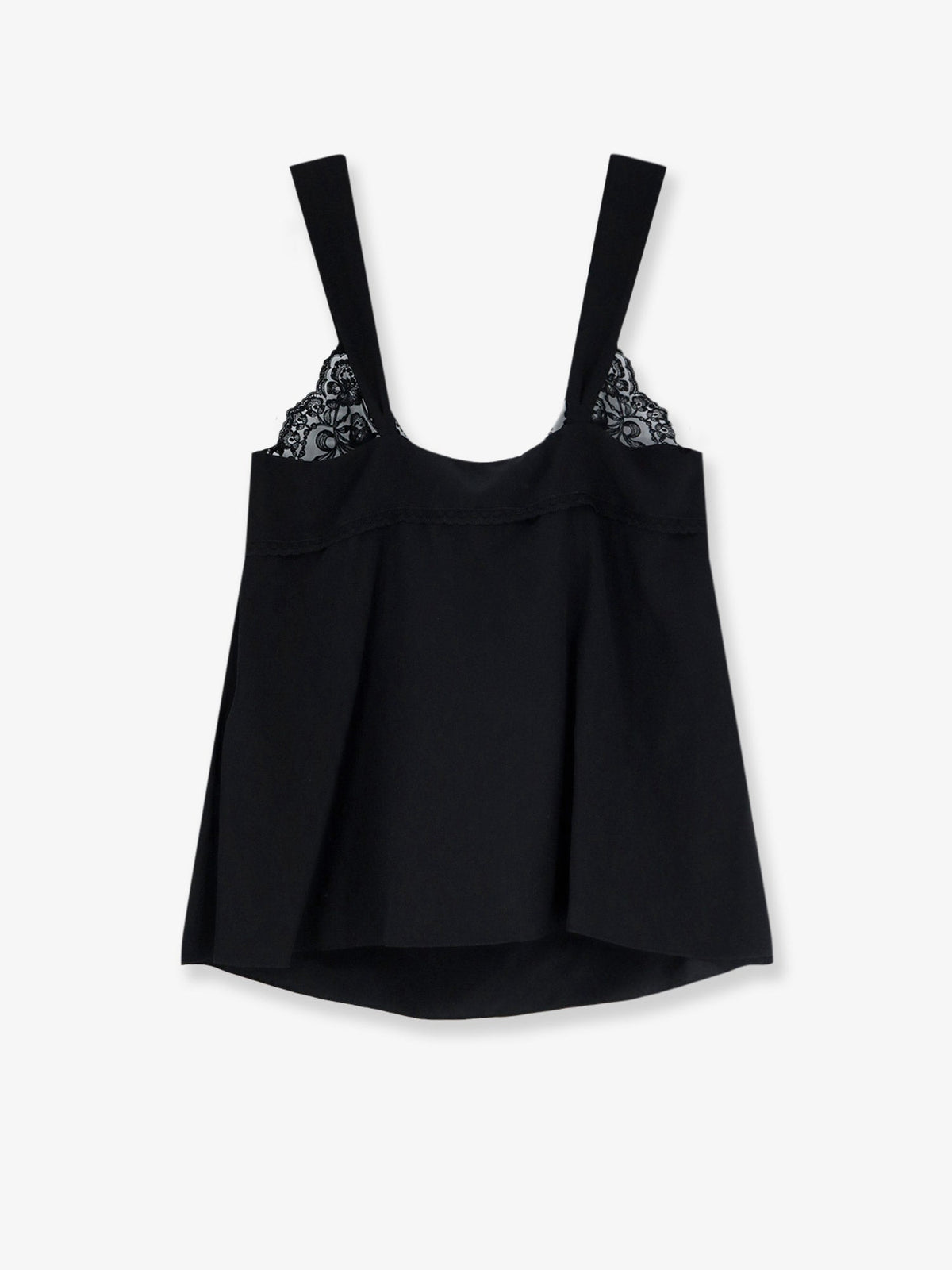 Chloé Silk Top With Lace Profile