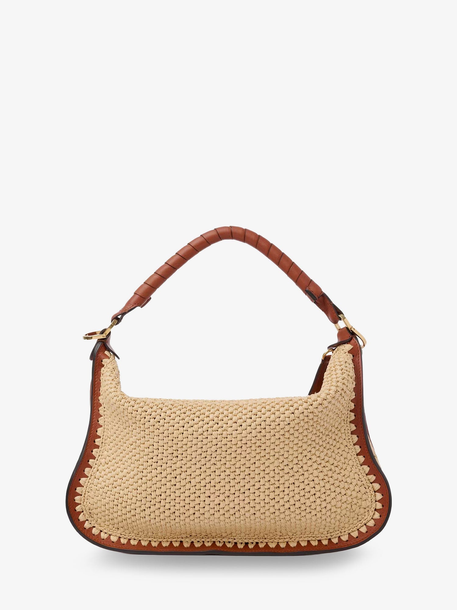 Chloé Marcie Raffia Shoulder Bag