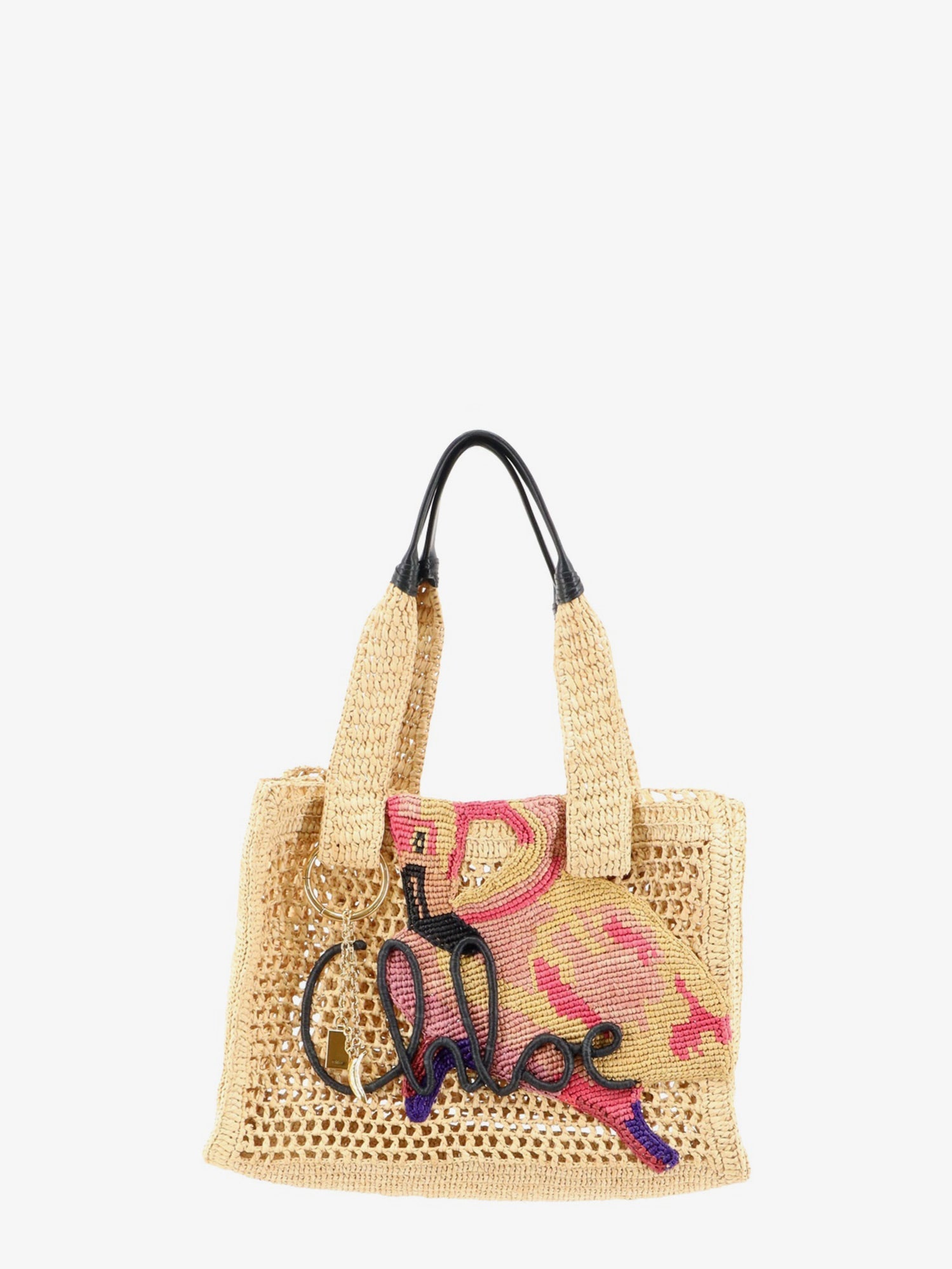Chloé East-west Summer Banana Raffia Shoulder Bag