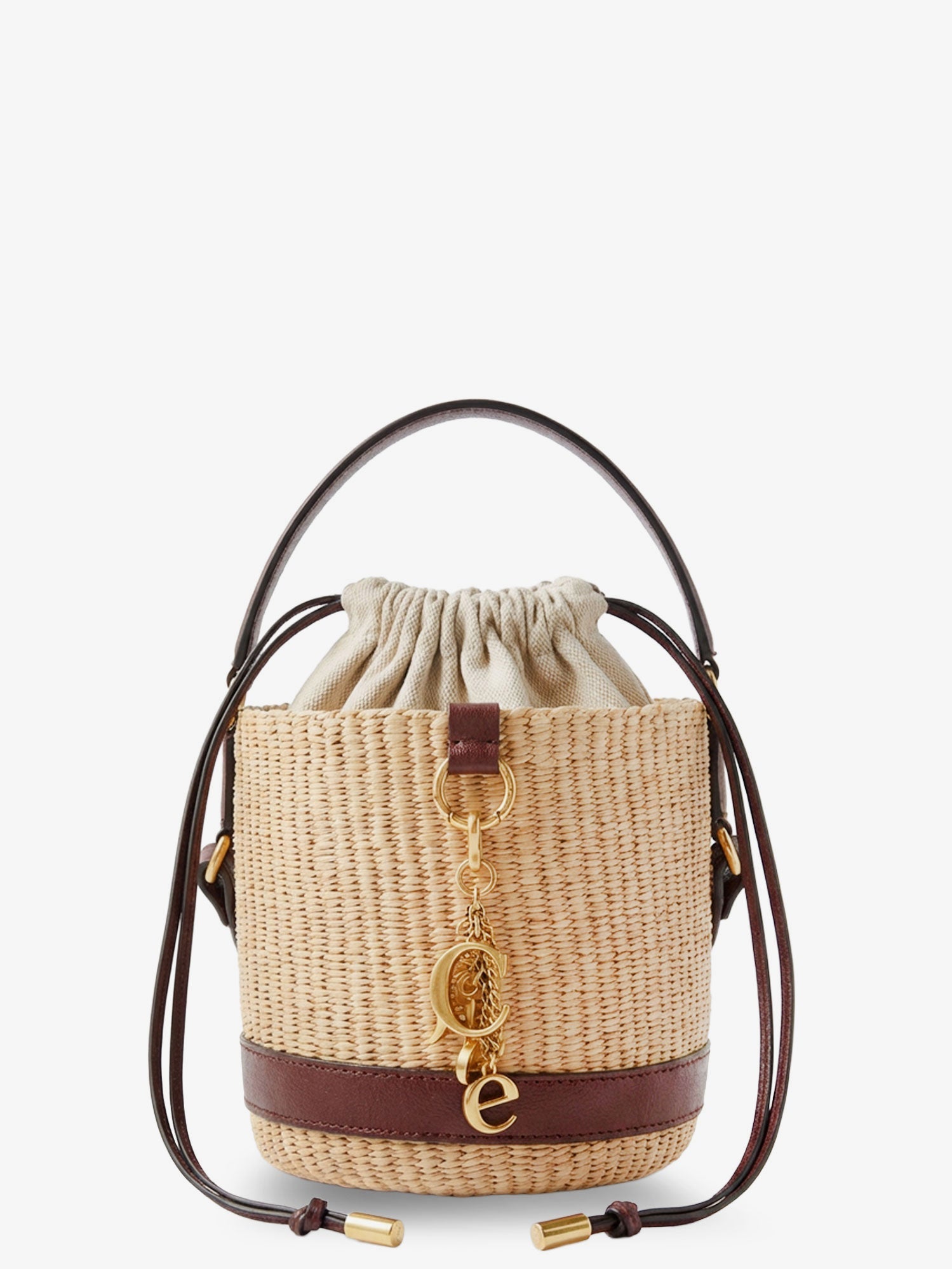 Chloé Chloé Charms Natural Fibers Bucket Bag
