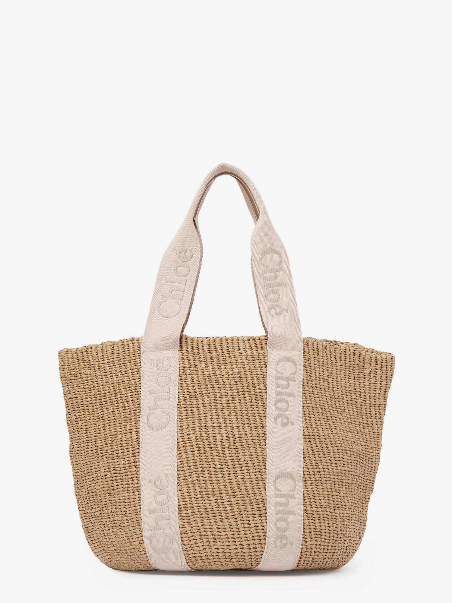 Chloé Woody Raffia Shoulder Bag