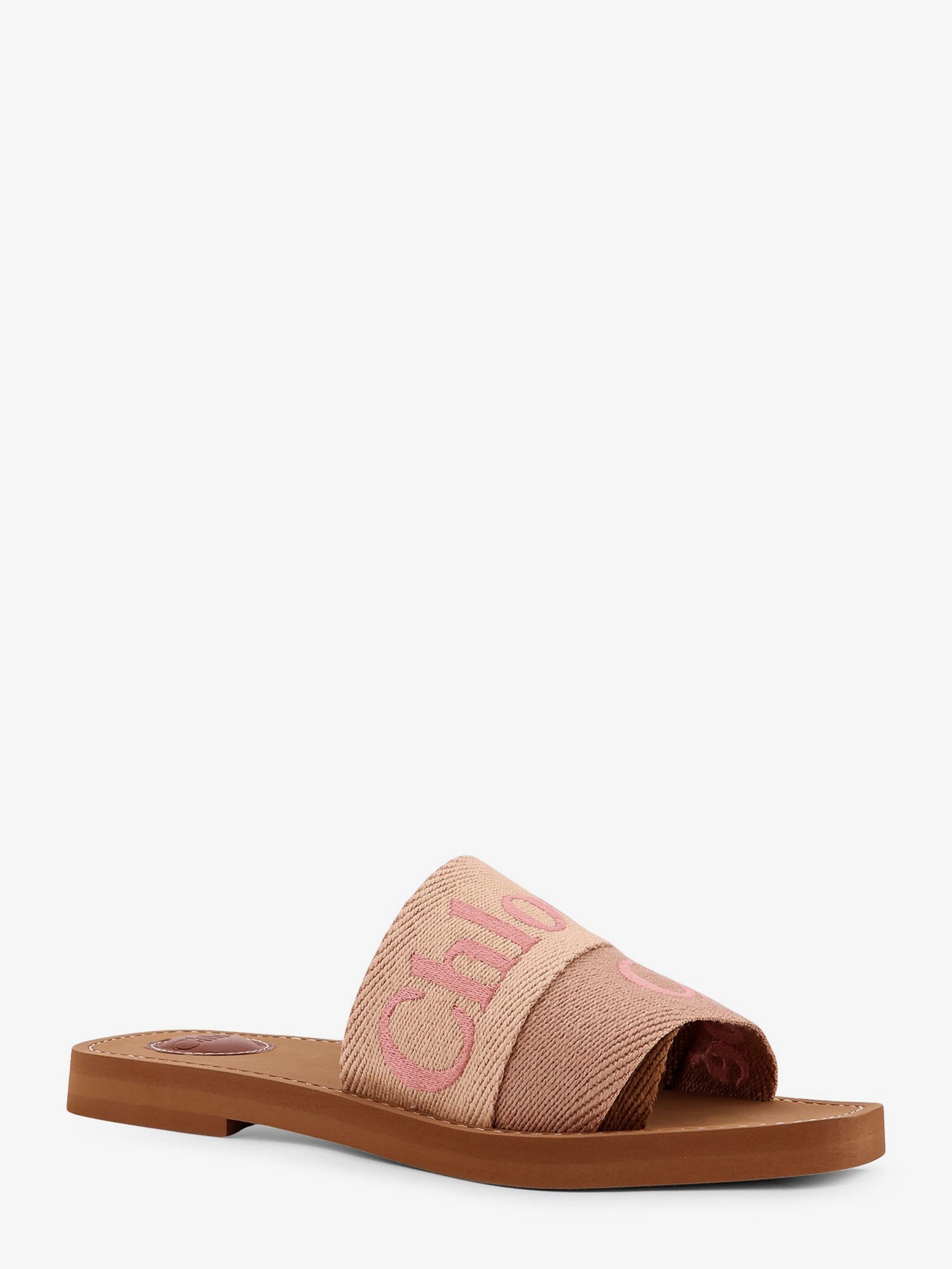 Chloé Woody Linen Sandals