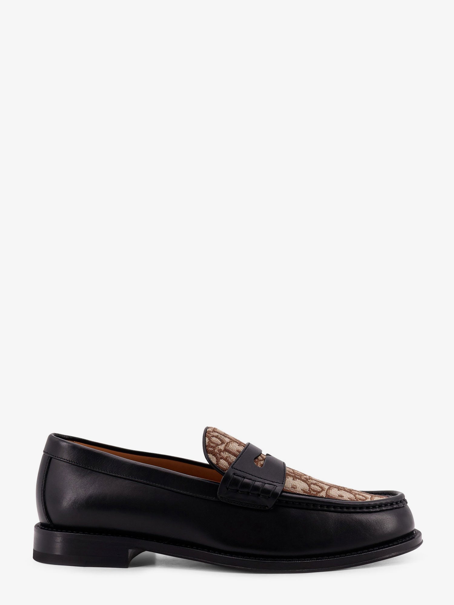 Dior Leather Loafers With Dior Oblique Detail
