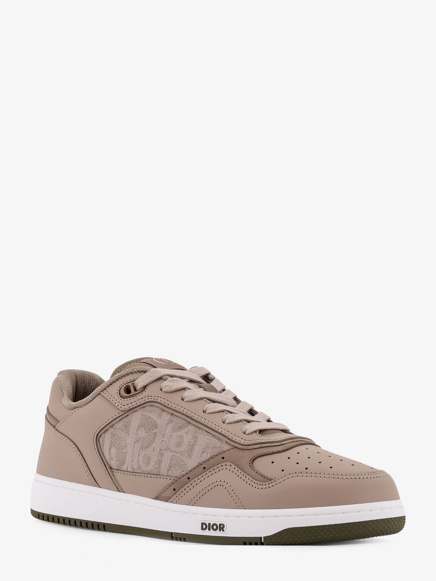 Dior B27 Leather Sneakers With Suede Inserts